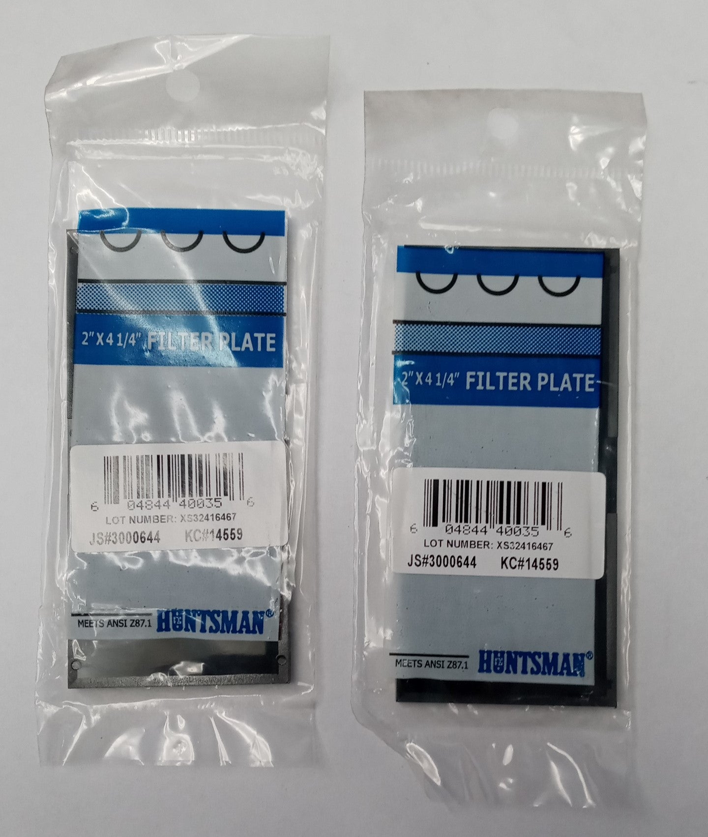 JACKSON SAFETY 14559 Welding Polycarbonate Lens 2" x 4-1/4" Filter Plate 2pcs.