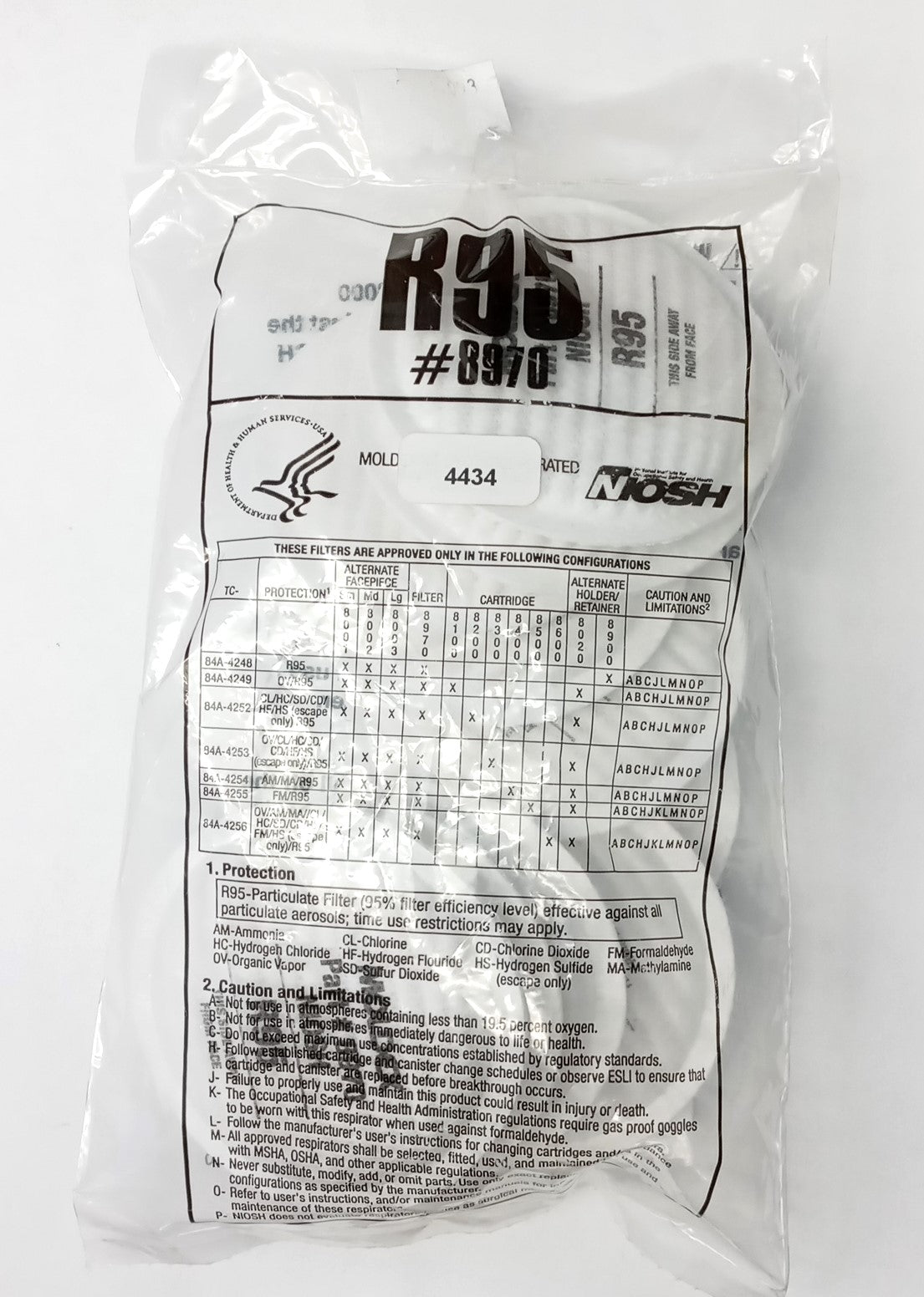 Moldex 8970 R95 Particulate Filter For Oil And Non-Oil Based Particulates 10pk