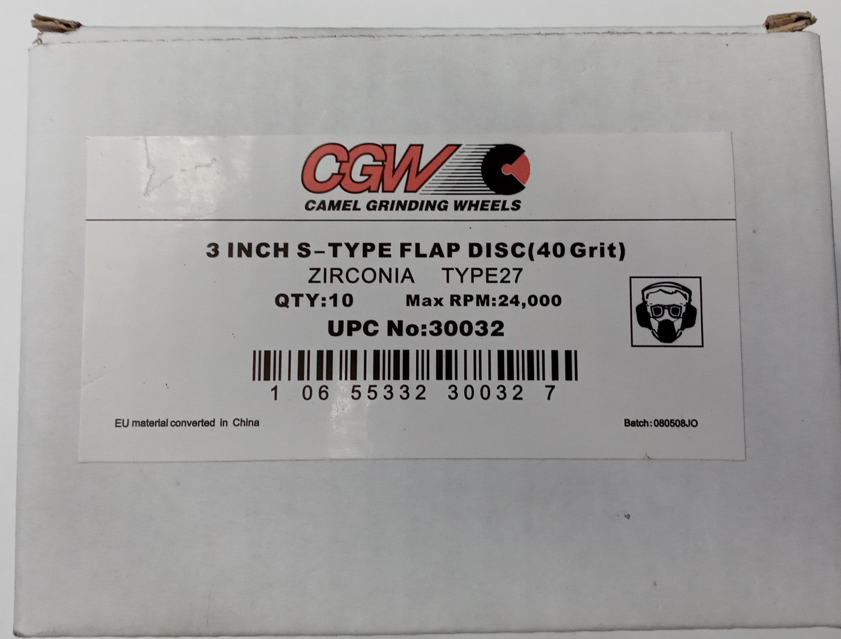 CGW 30032 3" Mini Flap Wheel Discs Premium Zirconia Alumina S-TYPE Turn On 10pk