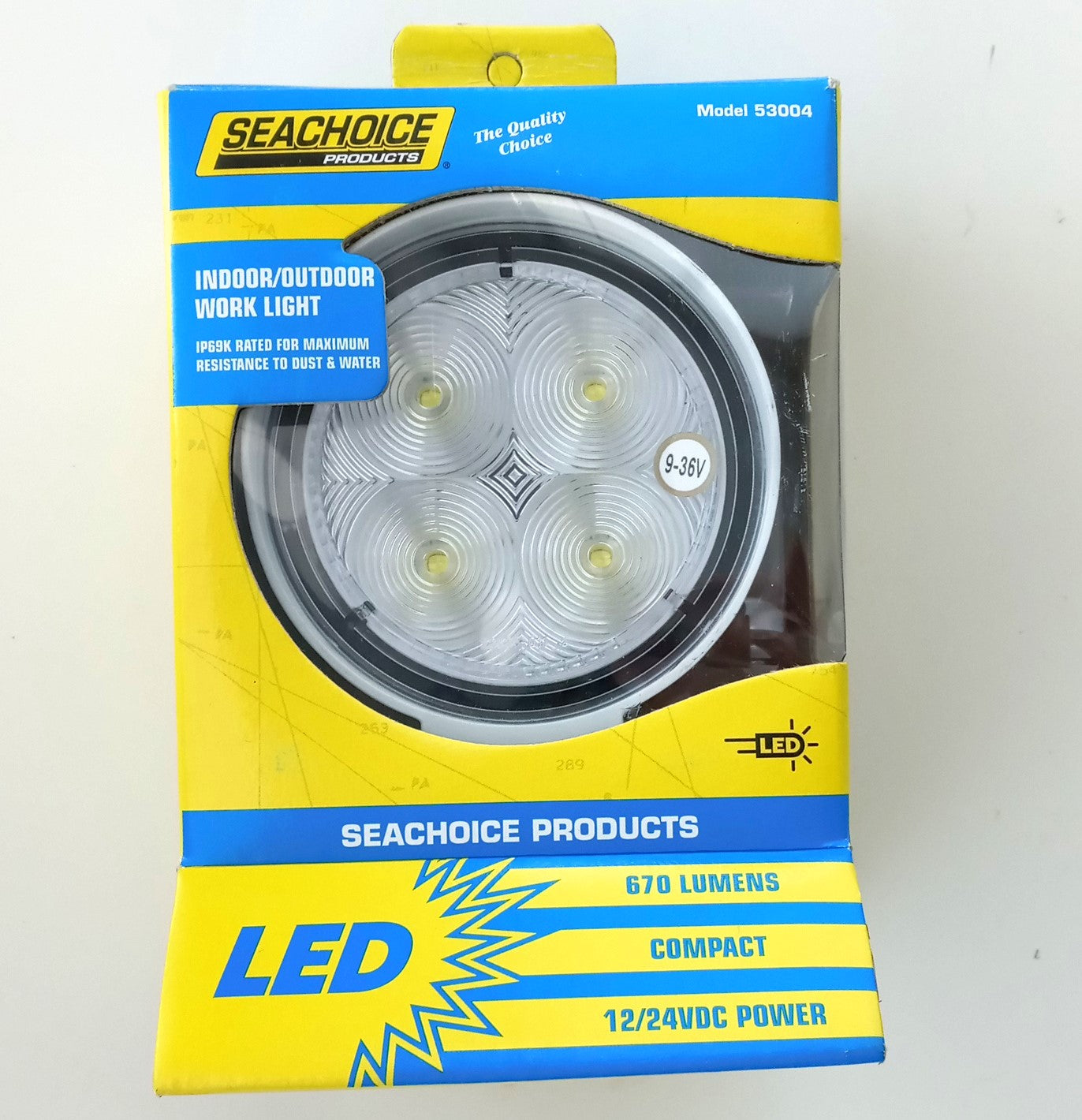 Seachoice TLL30FWSCH 4 Led Flood Beam Work Light White 53004