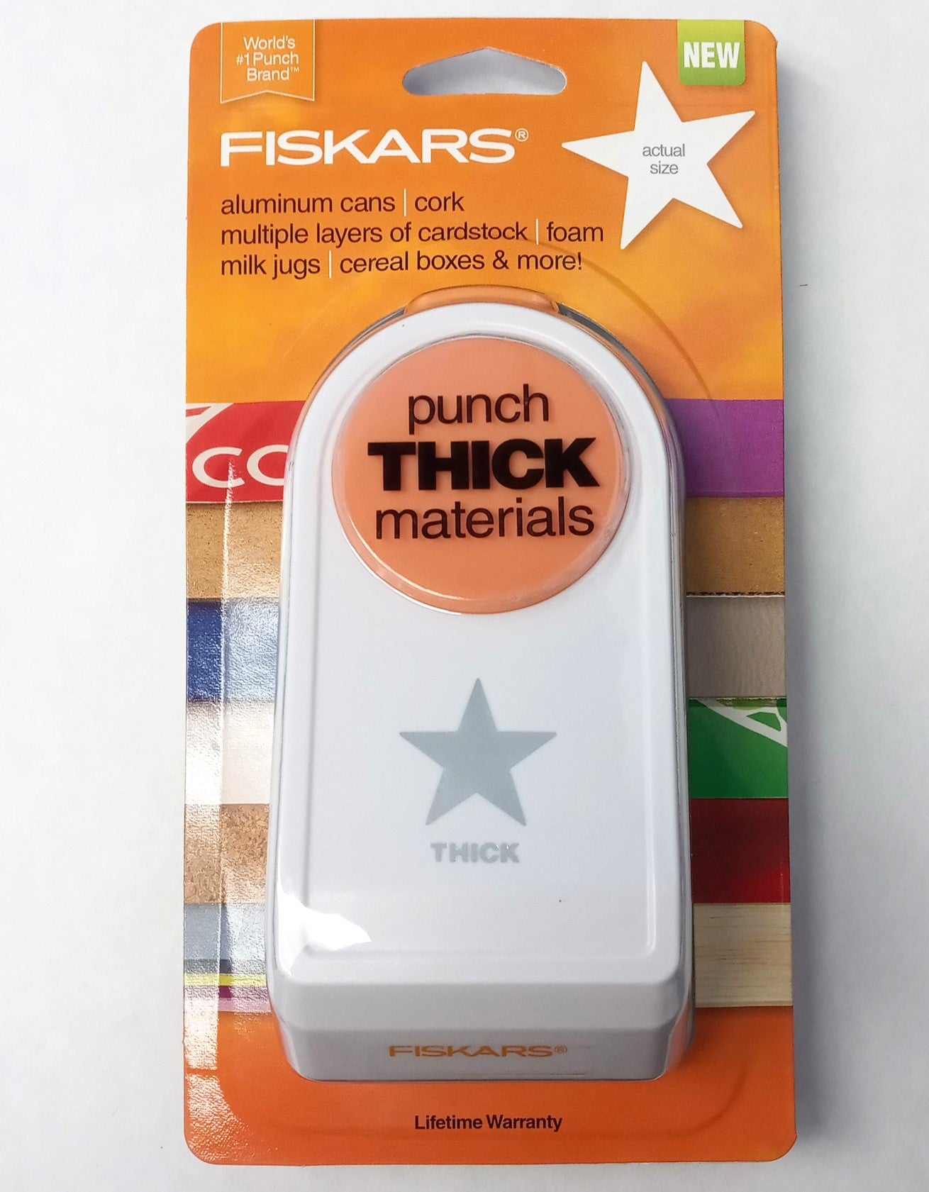 Fiskars 109110 Thick Material Craft Punch Large Star 1.58 in