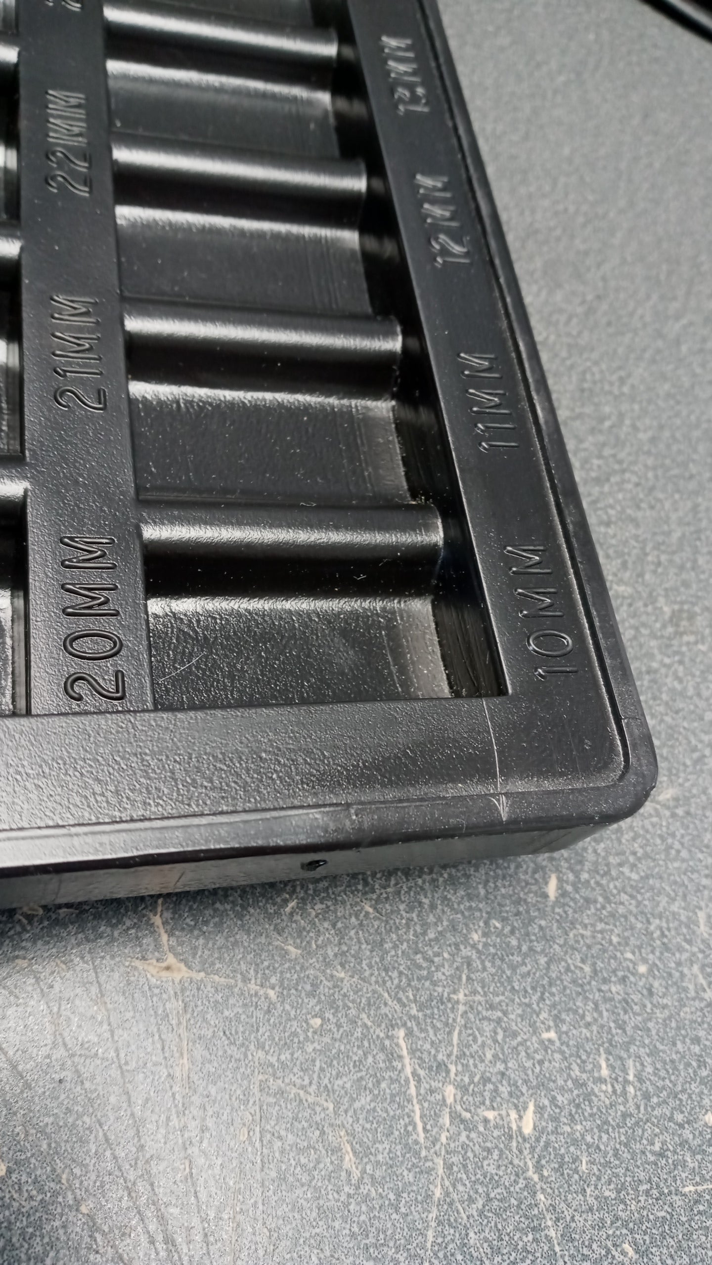 KD Metric Socket Storage Case CASE ONLY NO TOOLS 9271110 18 Spaces