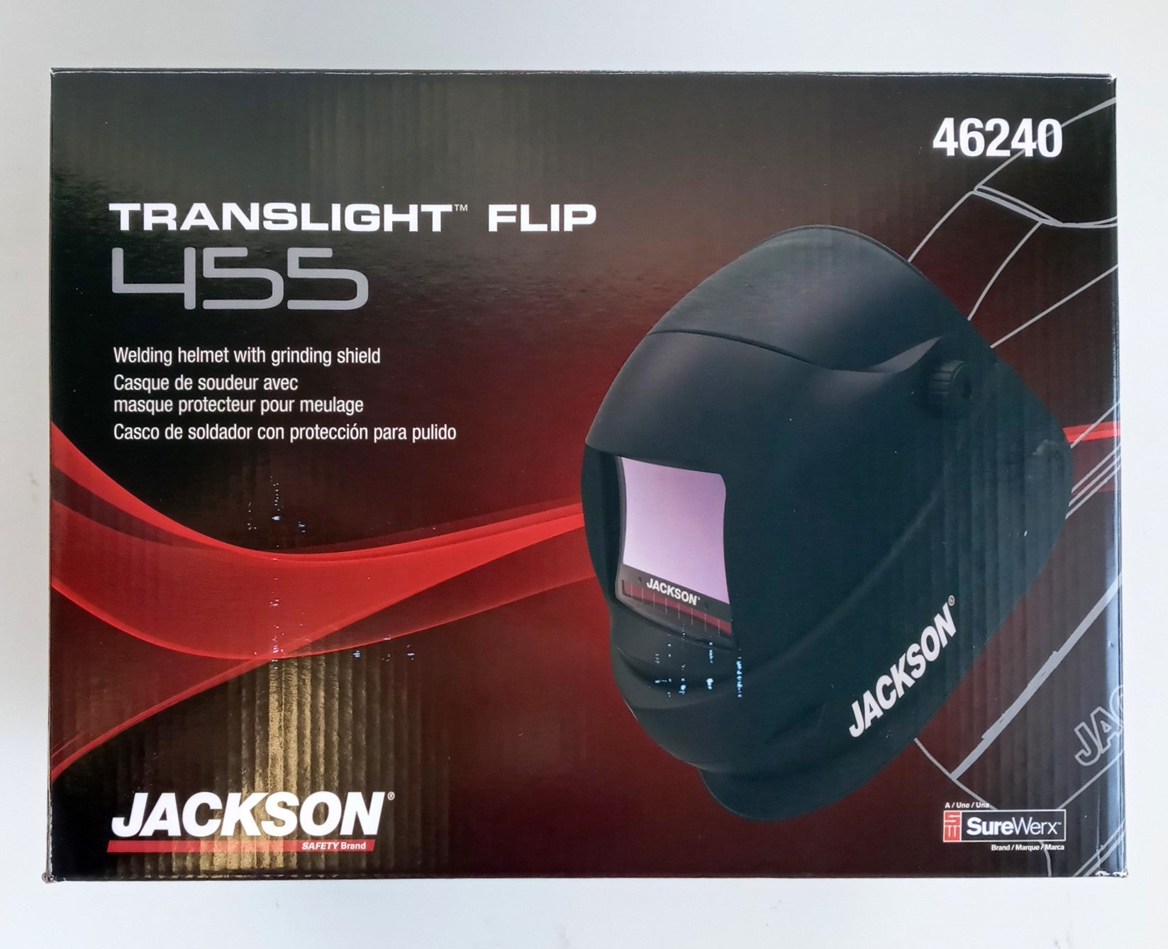 Jackson Safety 46240 TRANSLIGHT 455 Flip Premium Auto Darkening Helmet