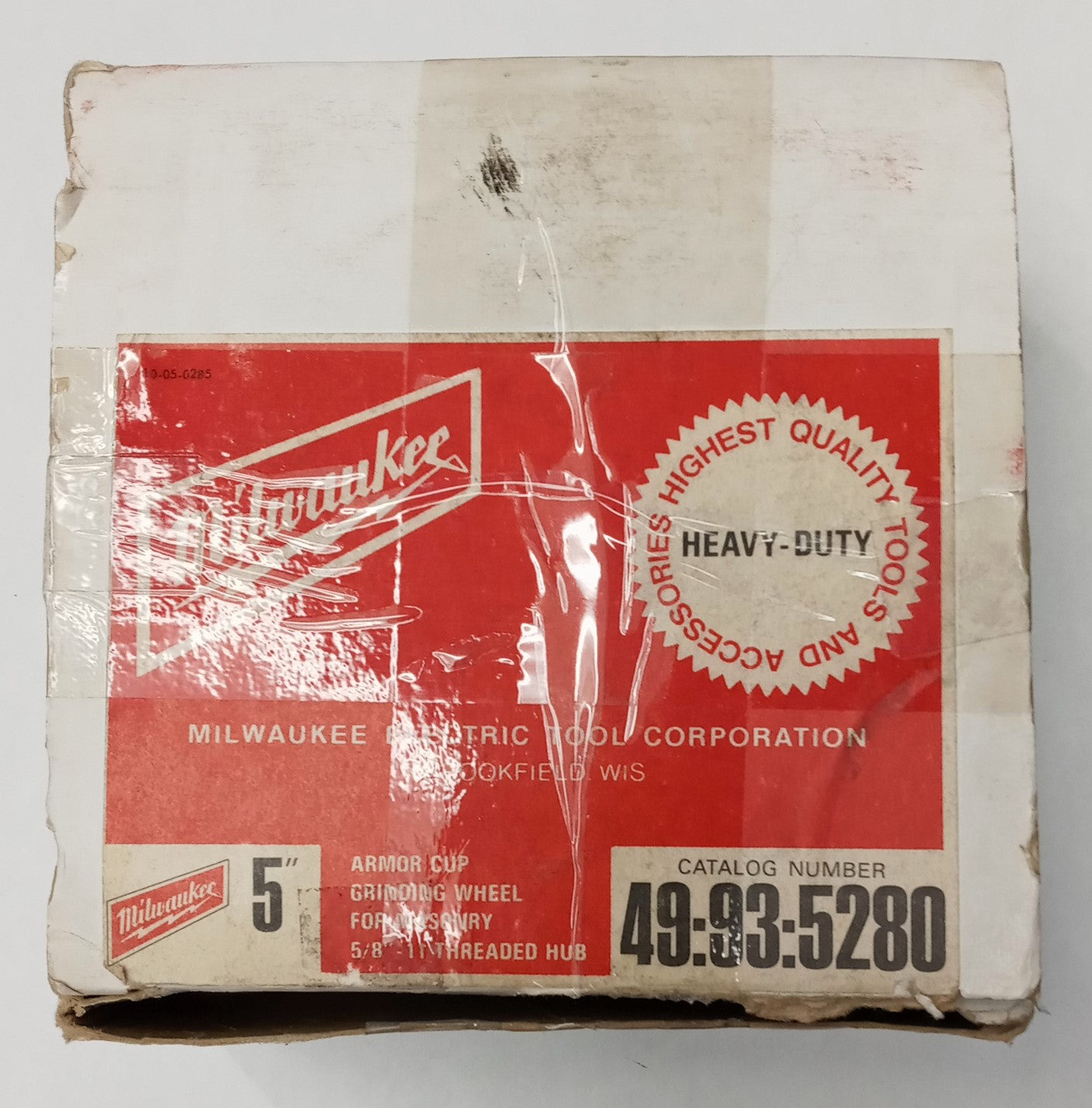Milwaukee 49-93-5280 5" Armor Cup Grinding Wheel for Masonry 5/8"-11 Thread