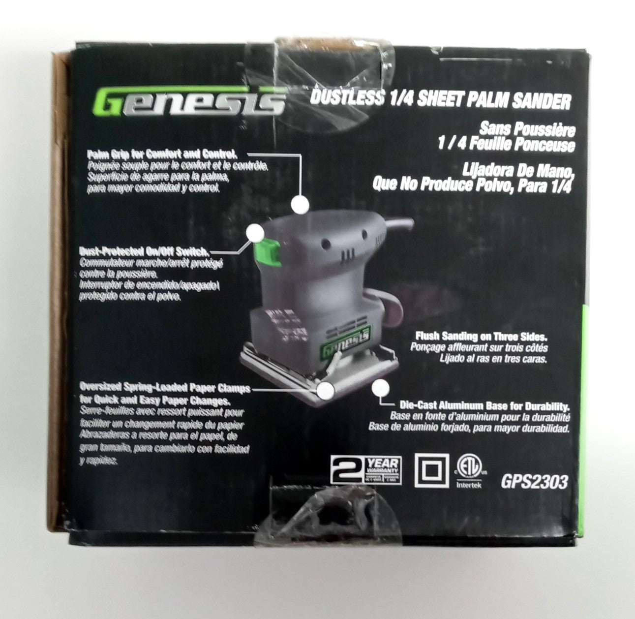 Genesis GPS2303 Dustless 1/4 Sheet Palm Sander