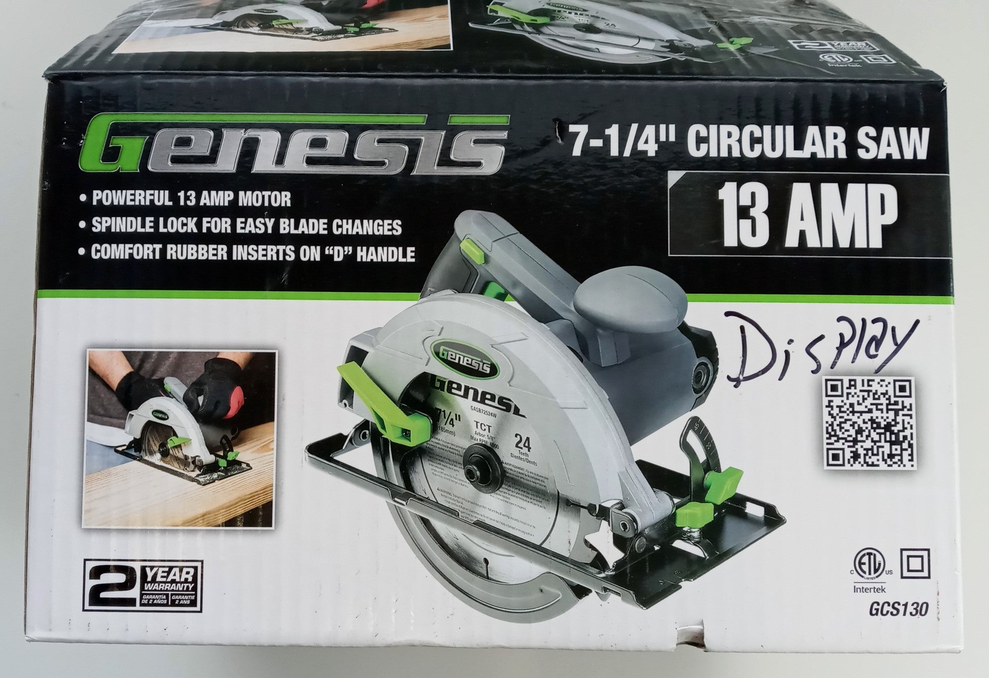 Genesis GCS130 13A, 7-1/4 In. Circular Saw with Rip Guide