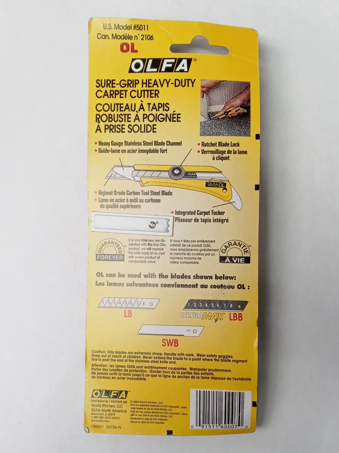 OLFA 5011 Sure-Grip Carpet Cutter