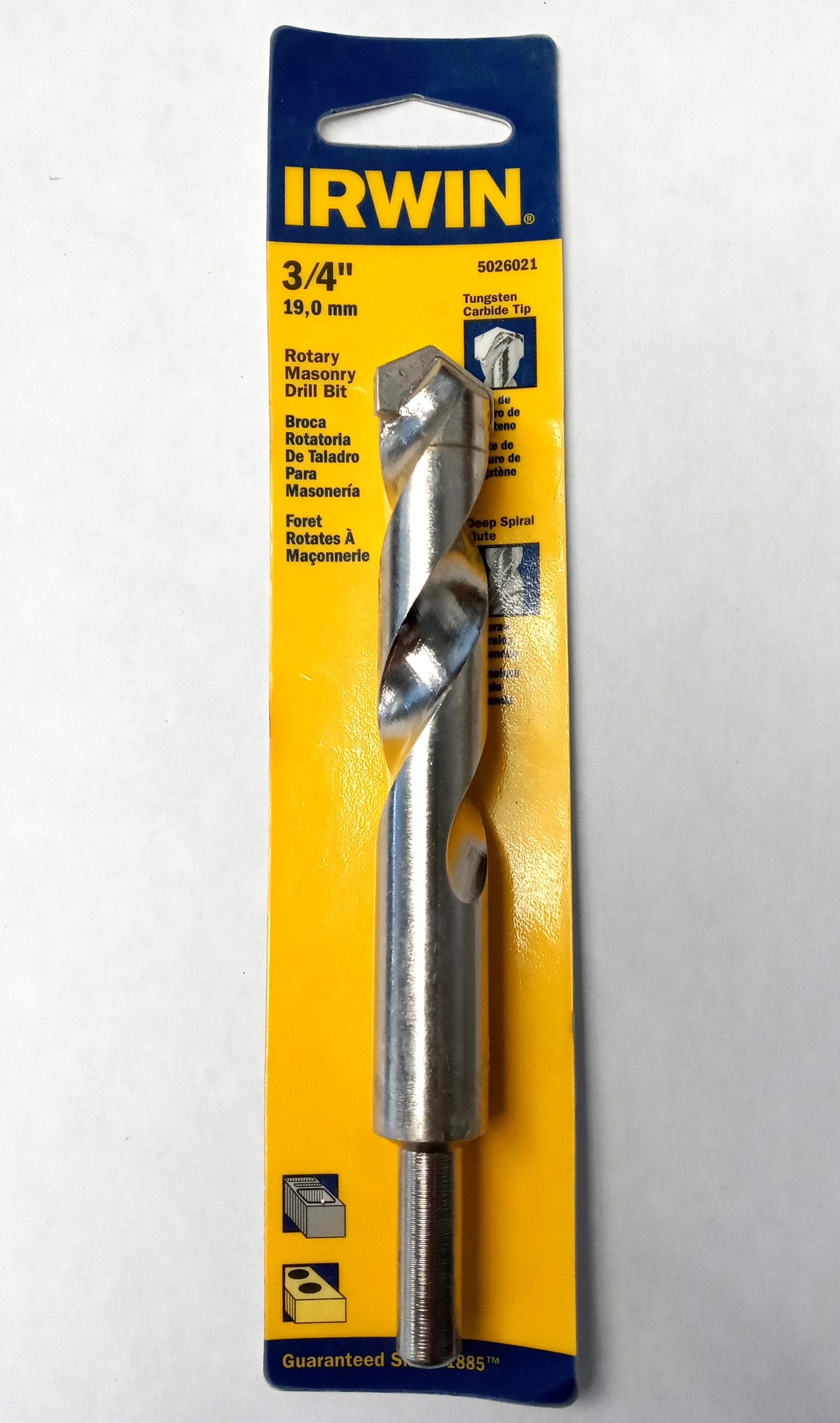 Irwin 5026021 3/4" Rotary Masonry Drill Bit