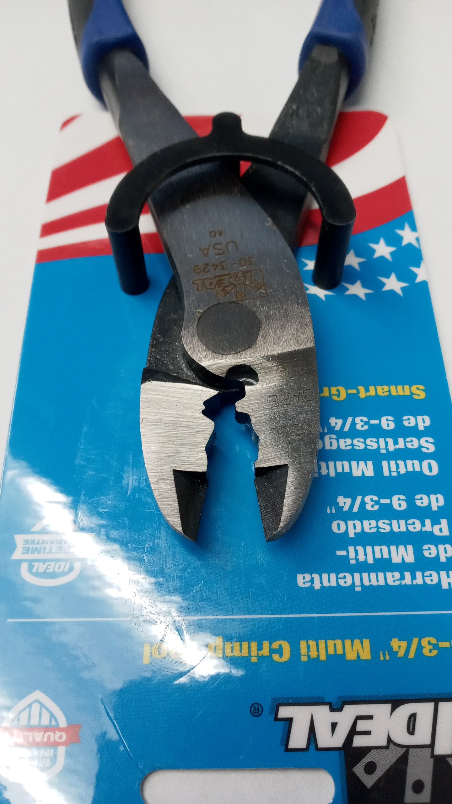 Ideal Industries 30-3429 Smart Grip Multi Crimp Tool 9-3/4” USA
