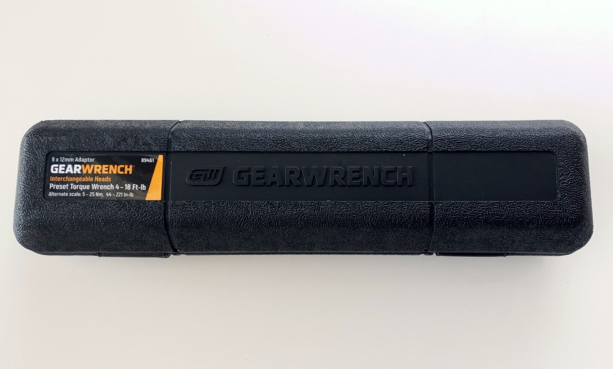 GearWrench 89461 9mm x 12mm PRESET  Interchangeable Head Torque Wrench 5-25Nm