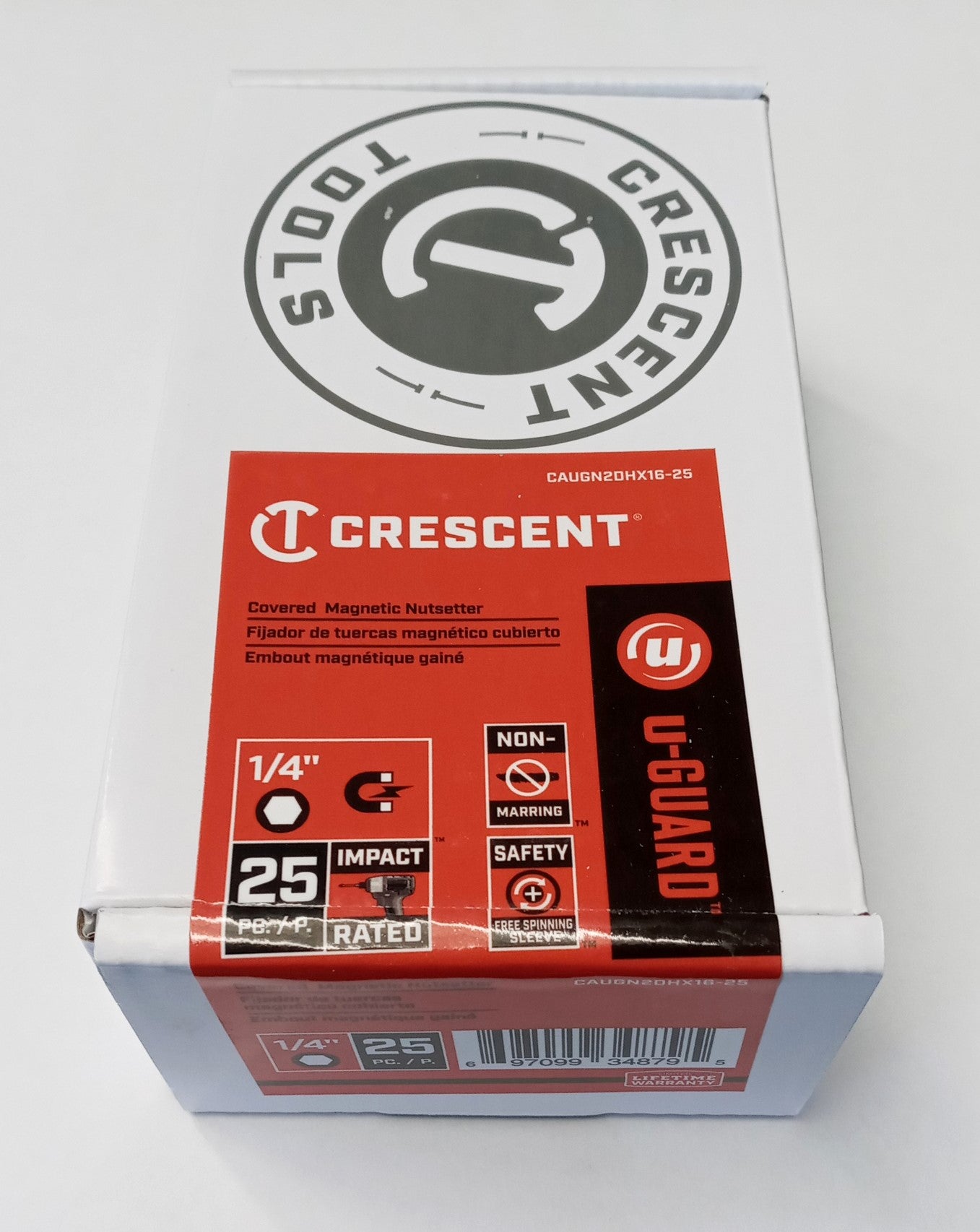 Crescent CAUGN2DHX16-25 U-Guard 1/4" Magnetic Nutsetter 25pc.