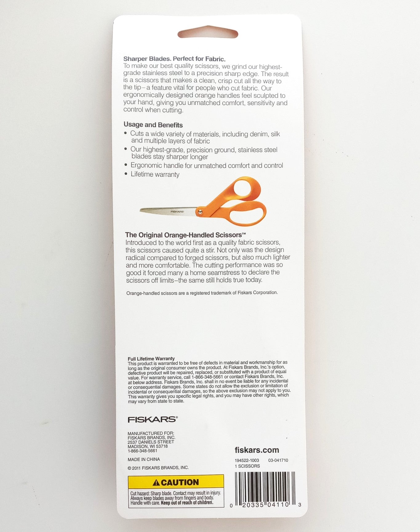 FISKARS 194522-1003 ZEBRA PRINT DESIGNER 8" SCISSORS