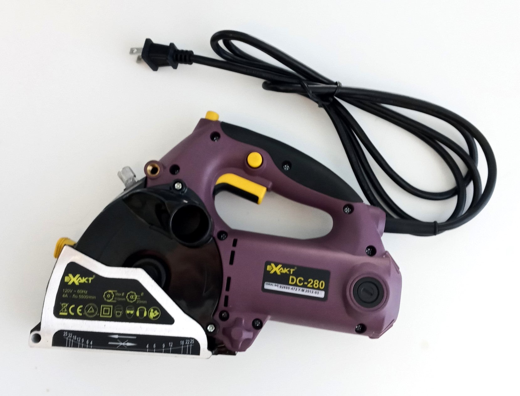 Exakt DC280 Hand Held Circular Saw Tile Wood Cutter Metal Plastic Aluminum