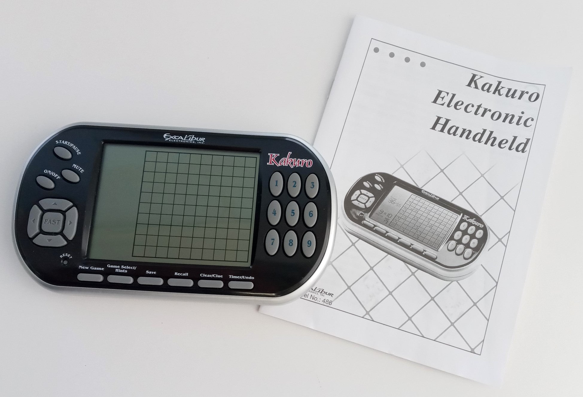 Excalibur 486 Kakuro Handheld Electronic Crossword