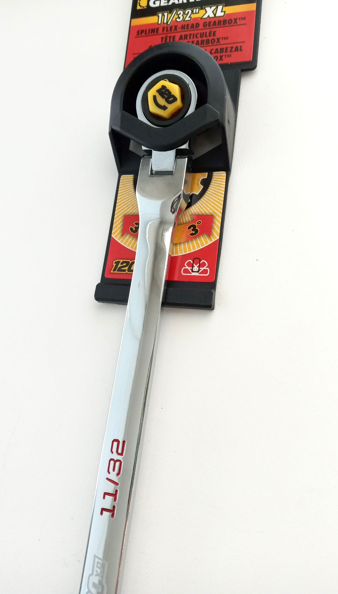 GEARWRENCH 86130 11/32" Spline Flex Head Ratcheting Wrench Gearbox