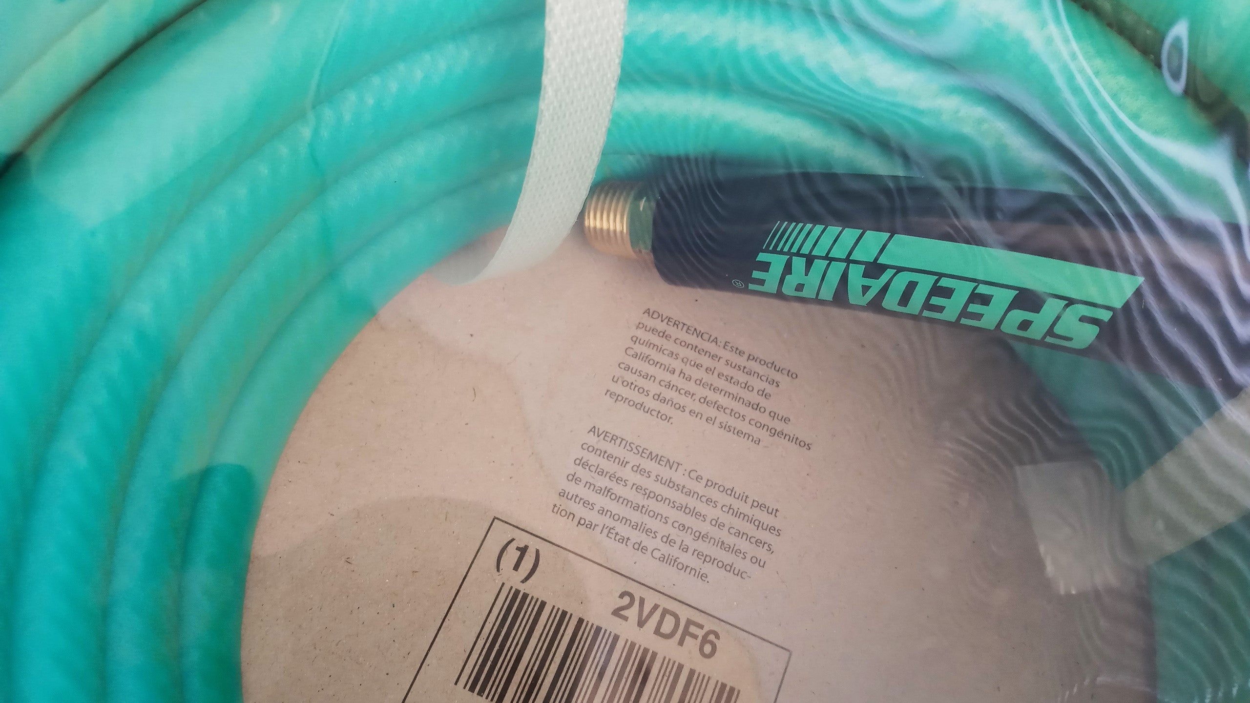 Speedaire Flexzilla HFZ3850GR2-SP 3/8" x 50' Air Hose 300PSI 1/4" MNPT Ends