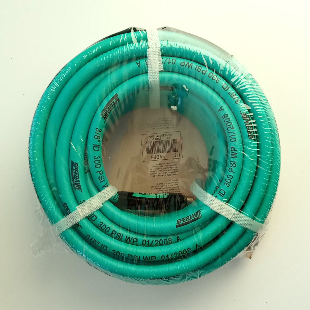 Speedaire Flexzilla HFZ3850GR2-SP 3/8" x 50' Air Hose 300PSI 1/4" MNPT Ends