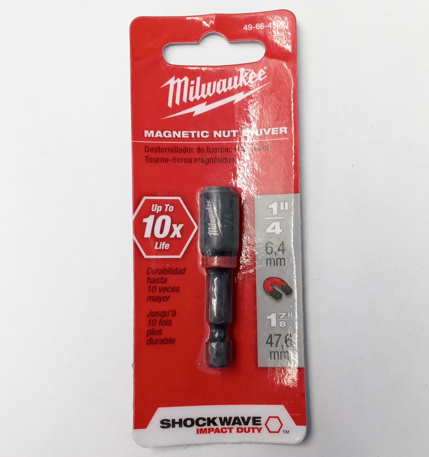 Milwaukee 49-66-4502 Magnetic Nut Driver 1/4" x 1-7/8"