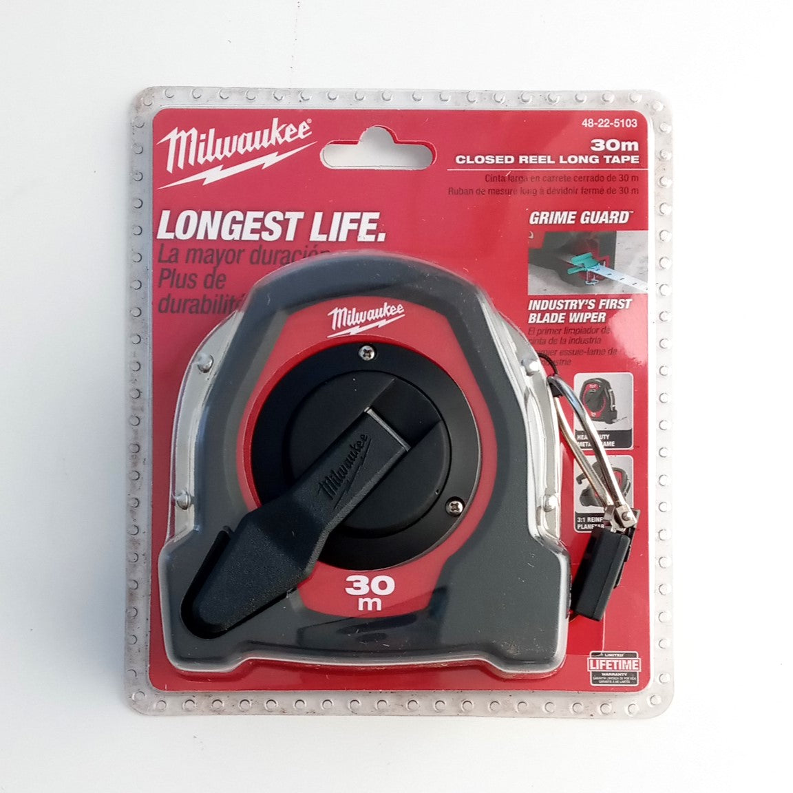 Milwaukee 48-22-5103 Long Closed Reel Tape Measure 30m