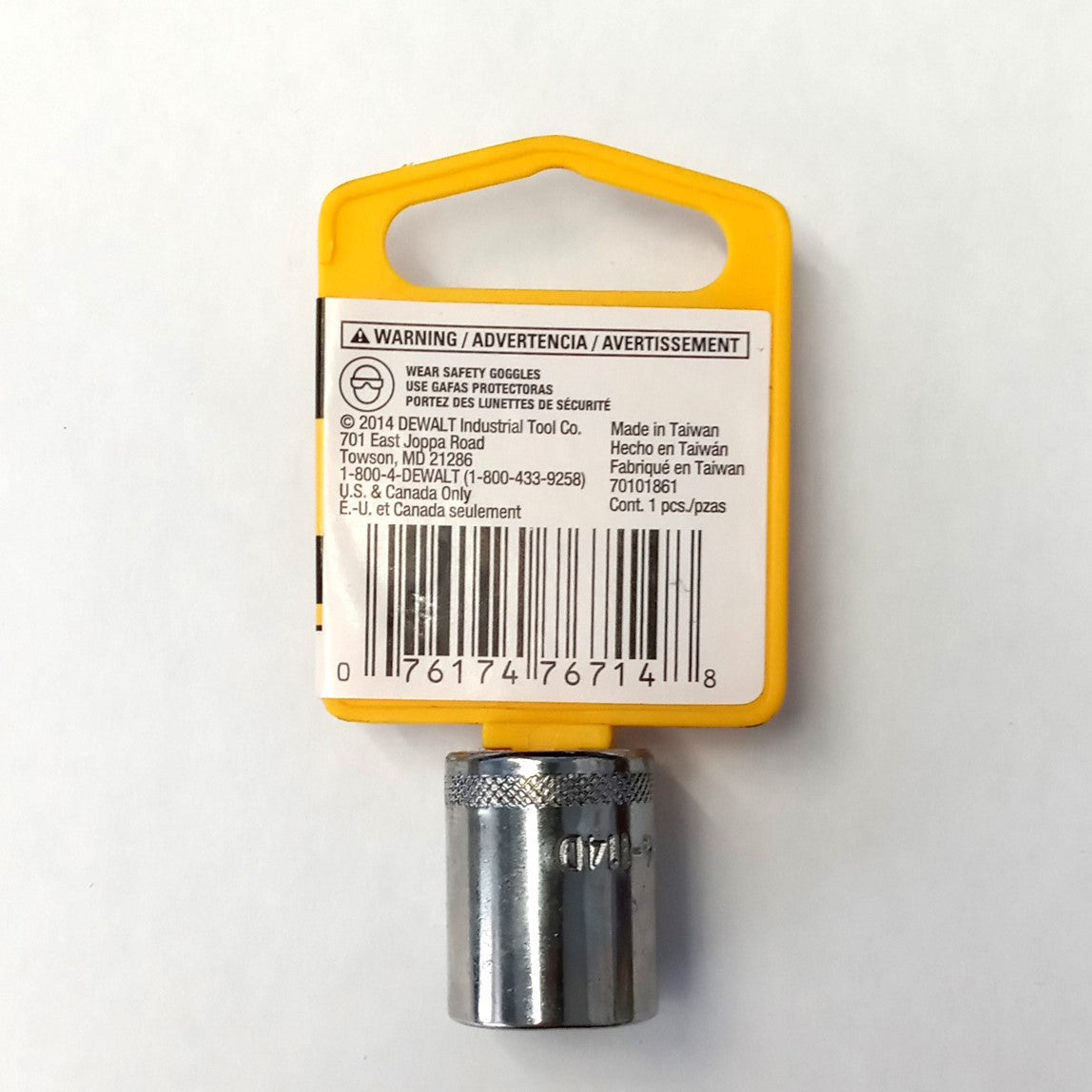 DeWalt 14mm Socket 6 Point 1/4" Drive DWMT861140SP
