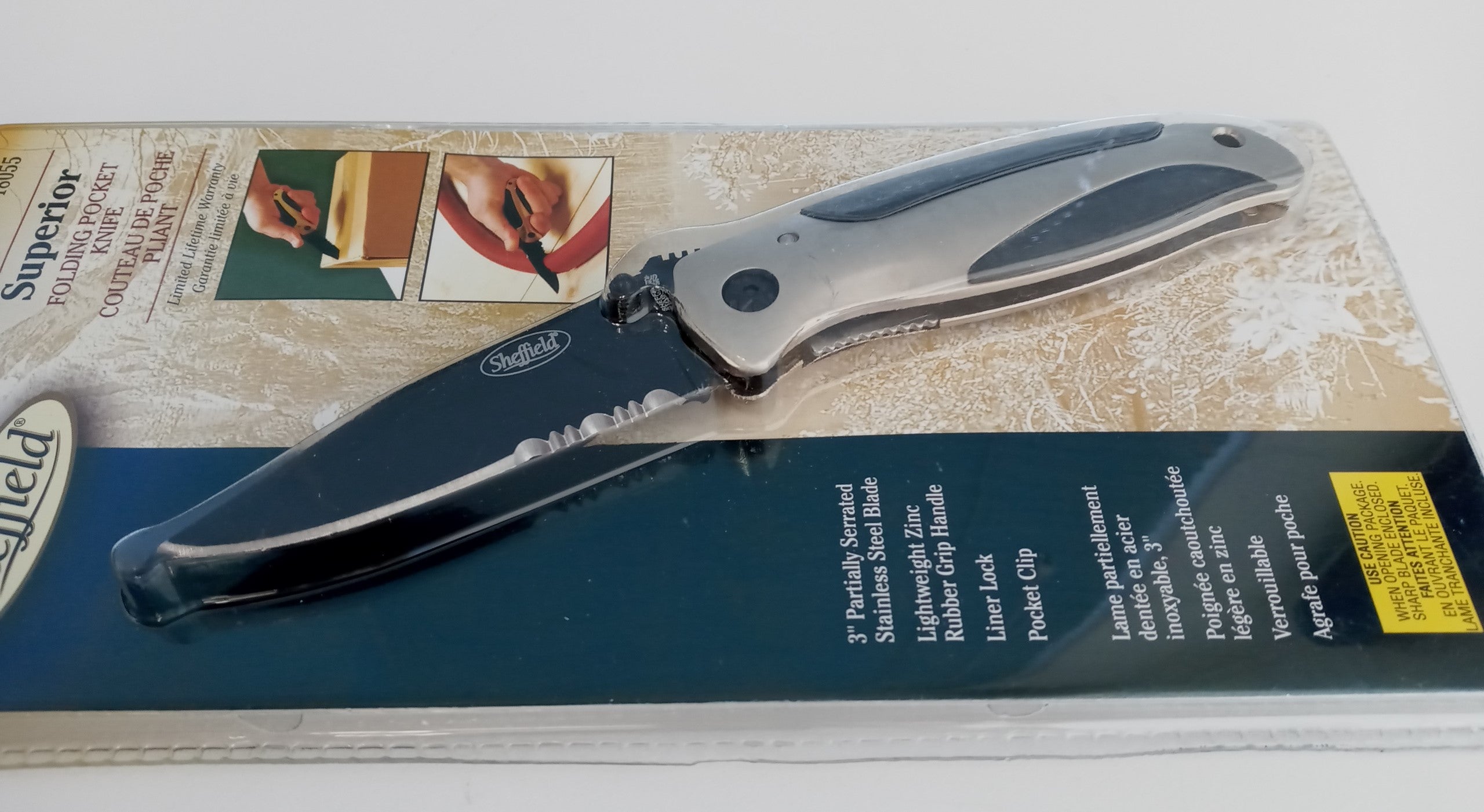 Sheffield 18055 Superior 3" Blade Folding Pocket Knife