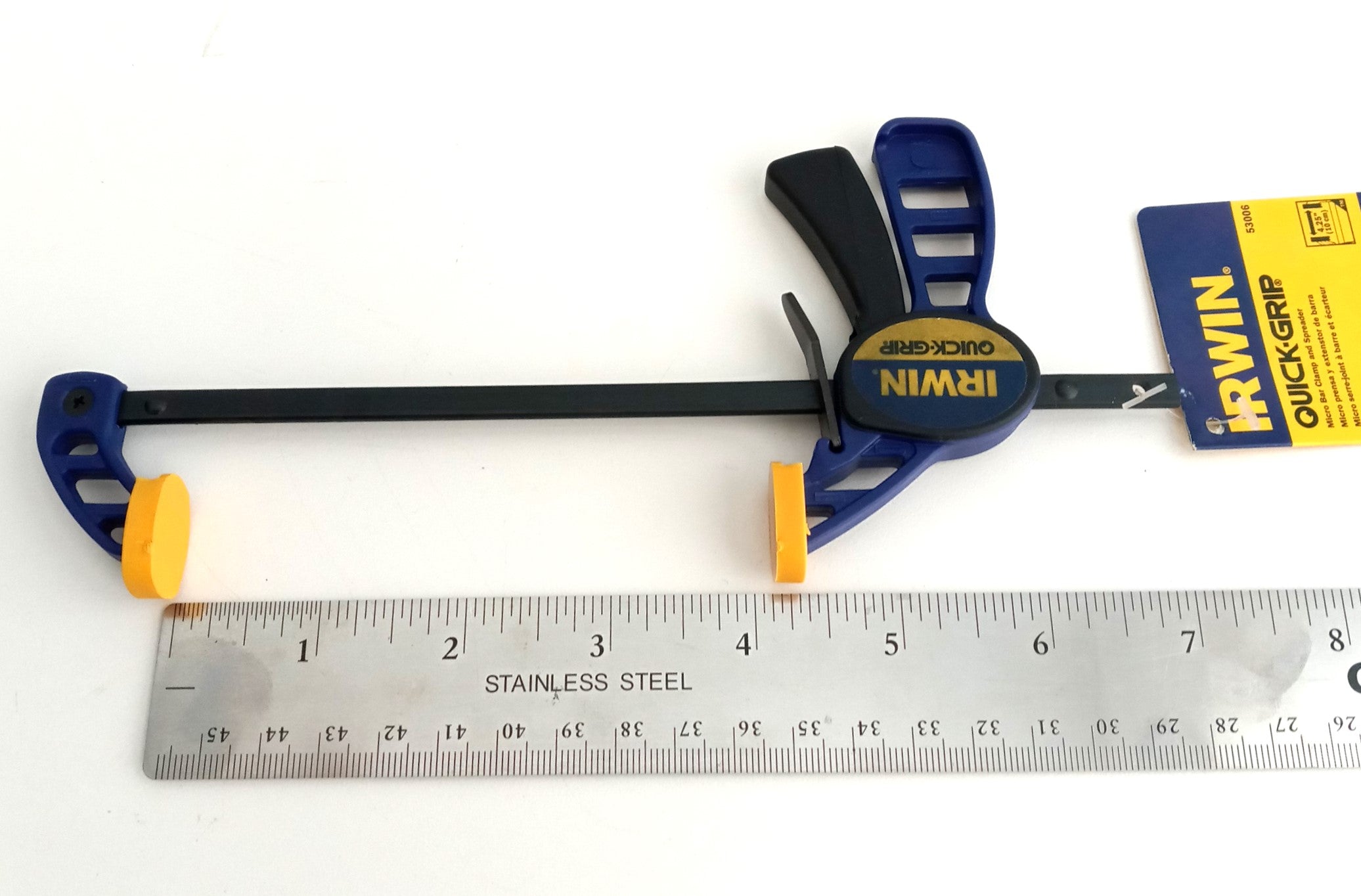 Irwin MICRO Quick-Grip Bar Clamp (4-1/4") And Spreader (8") 2pcs. 53006