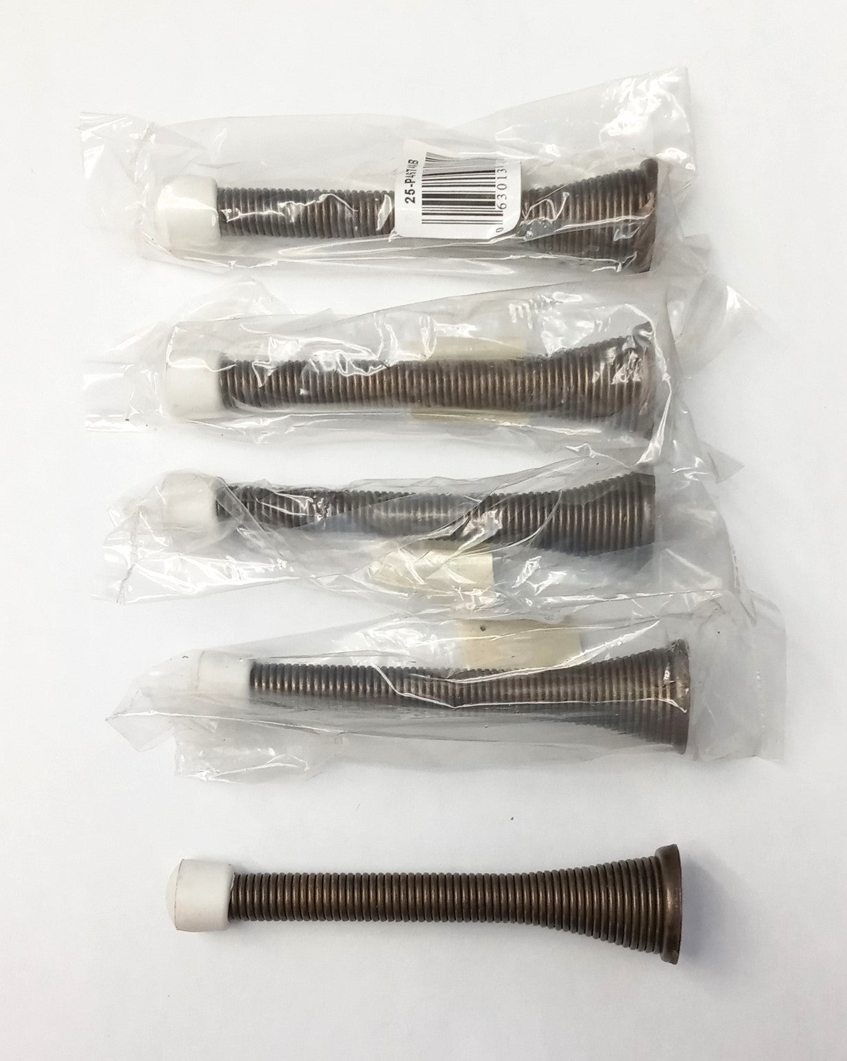 Taymor Spring Door Stop Extra Long 4" Antique Brass 5-Pack 25-P467AB