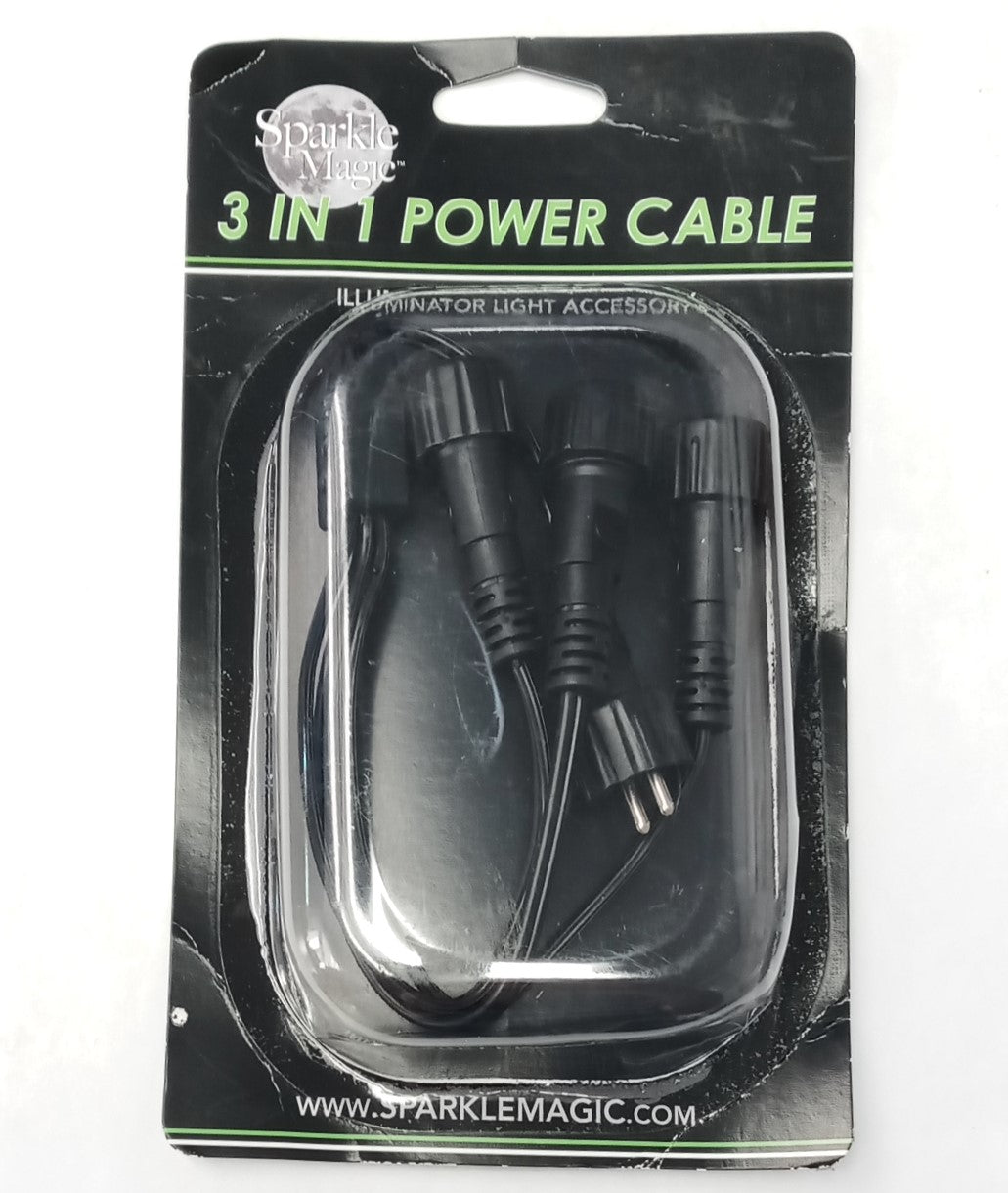 Sparkle Magic 3-IN-1 Power Cable Illuminator Light Accessory 00504 #HW