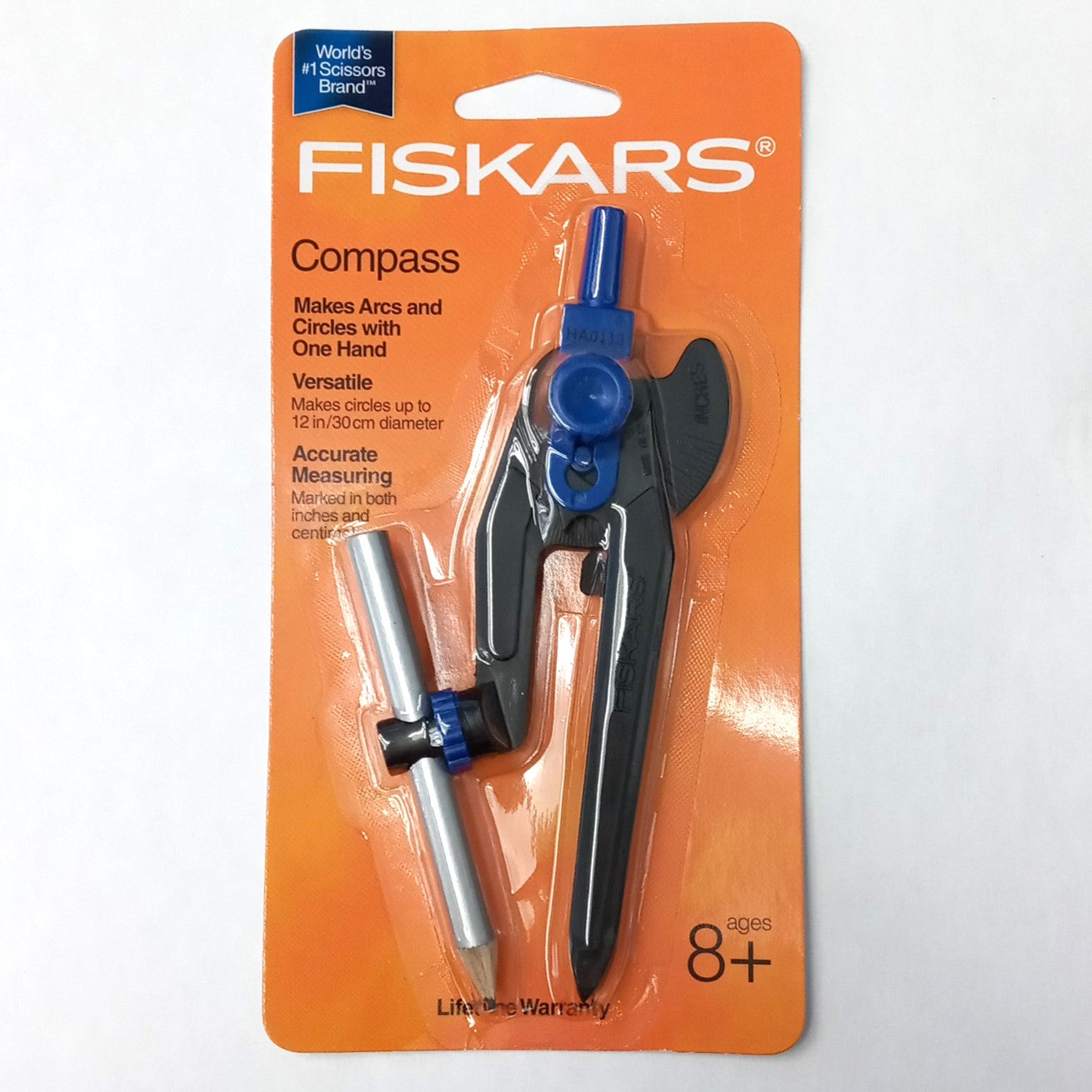 Fiskars 12-95300J Bow Compass Classroom Safety Rubber Tip 2 Packs
