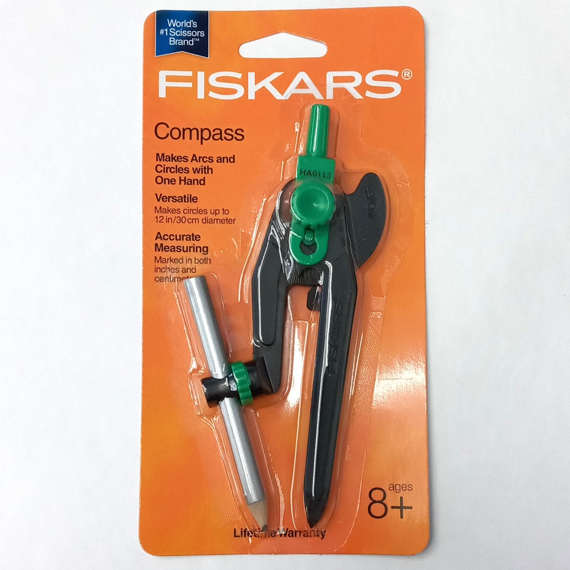 Fiskars 12-95300J Bow Compass Classroom Safety Rubber Tip 2 Packs