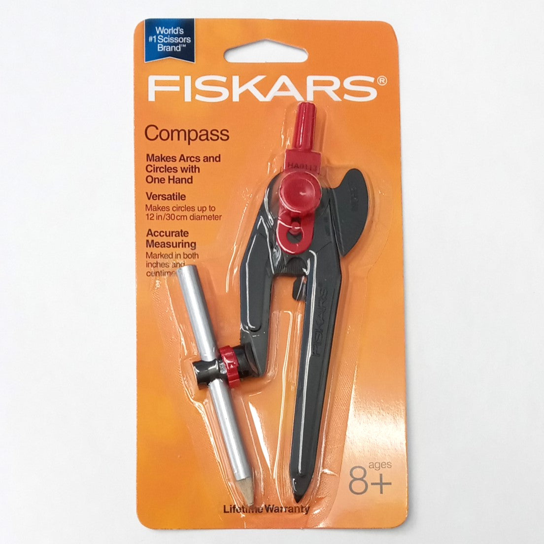 Fiskars 12-95300J Bow Compass Classroom Safety Rubber Tip 2 Packs