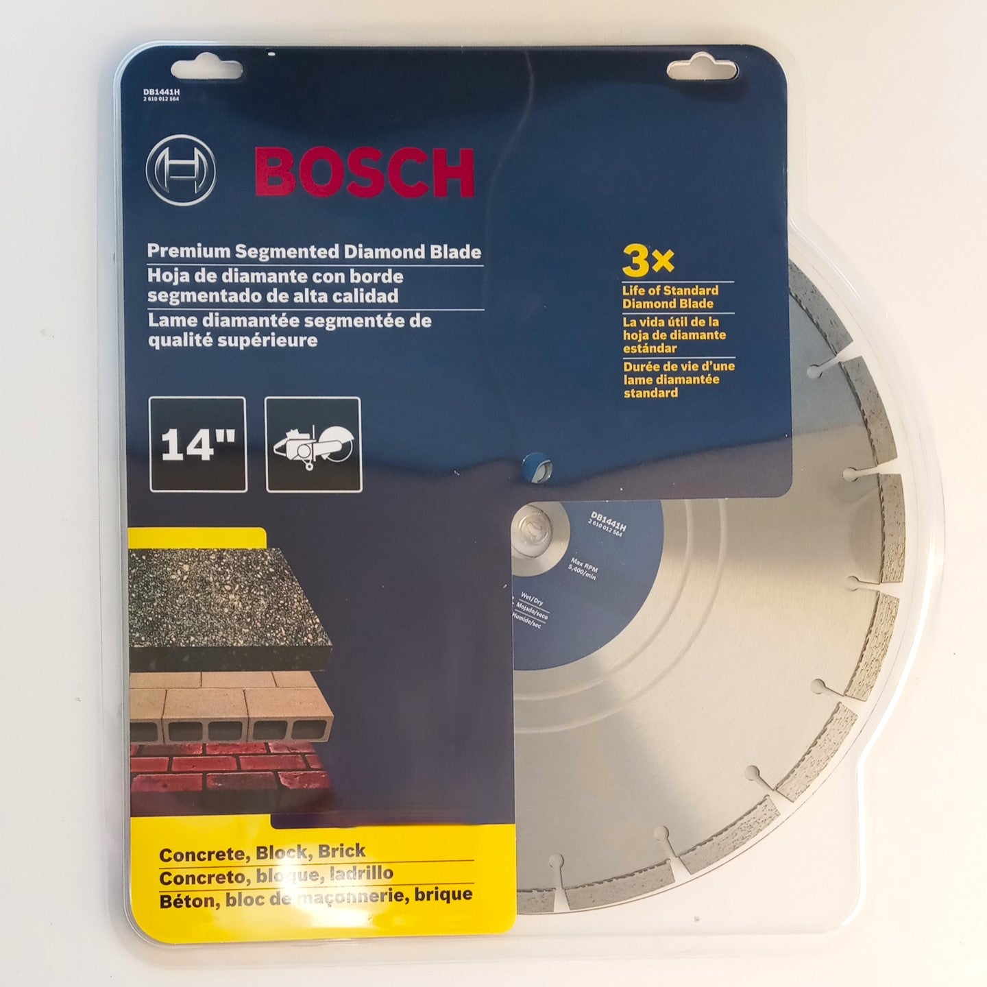 BOSCH Diamond Saw Blade Premium 14" Segmented Masonry DB1441H
