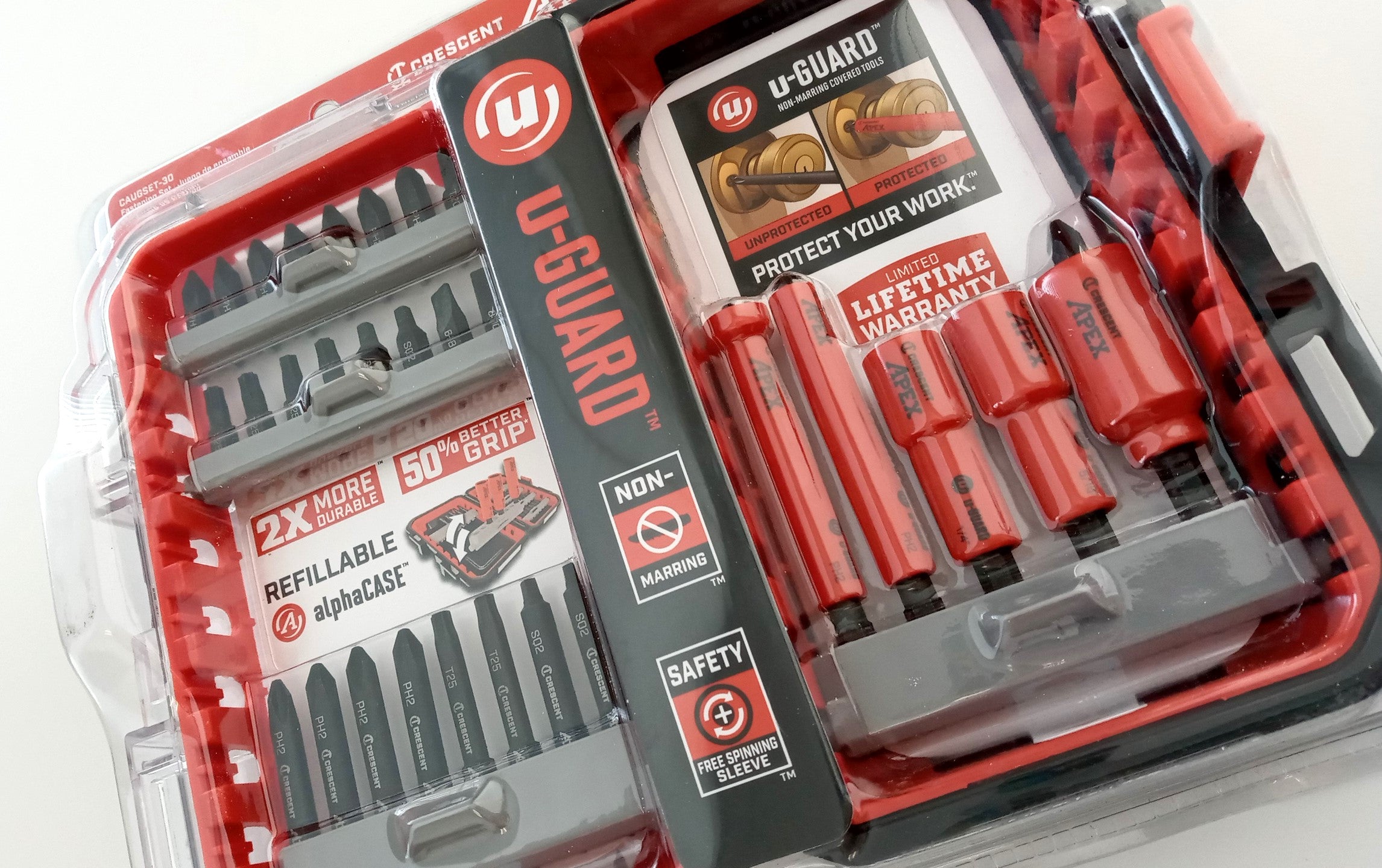 Crescent Apex Multi-Tool Industrial 30PC u-GUARD Fastening Set & Case CAUGSET-30