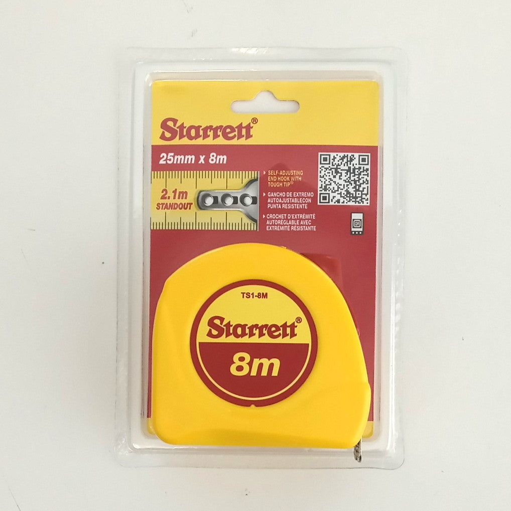 Starrett 8m Measuring Tapes 4pcs. TS1-8M
