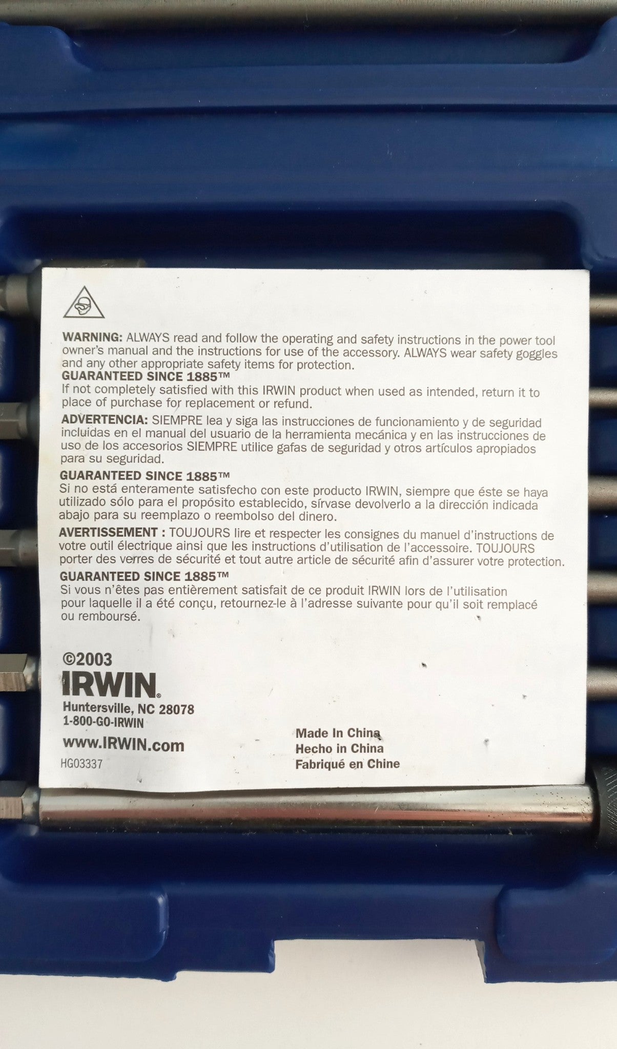 Irwin 16pc Fastener Drive Bit Set 3057016