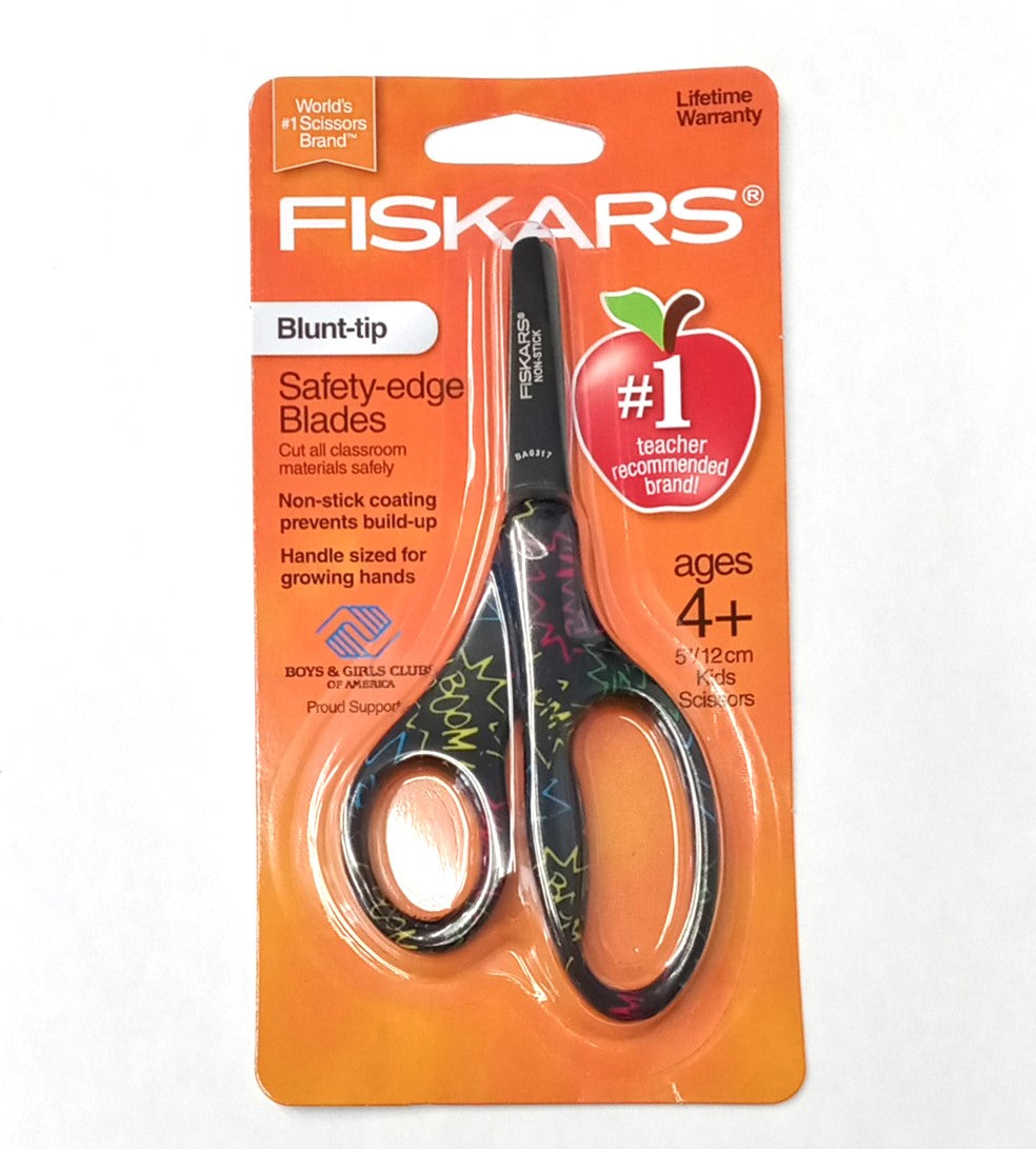 Fiskars 5" Blunt-tip Safety-edge Kid Scissors 2pc (assorted colors) 124162-1007