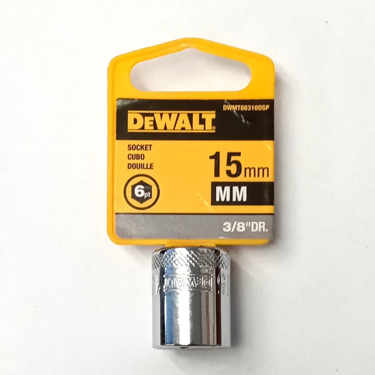 DeWalt 15mm Socket 6-Point 3/8" Drive DWMT863100SP