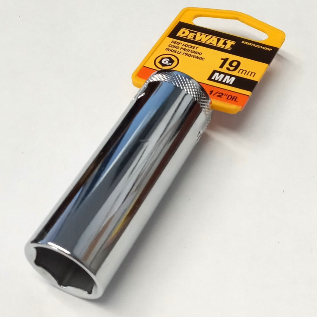 DeWalt 19mm Deep Socket 6-Point 1/2" Drive DWMT935340SP