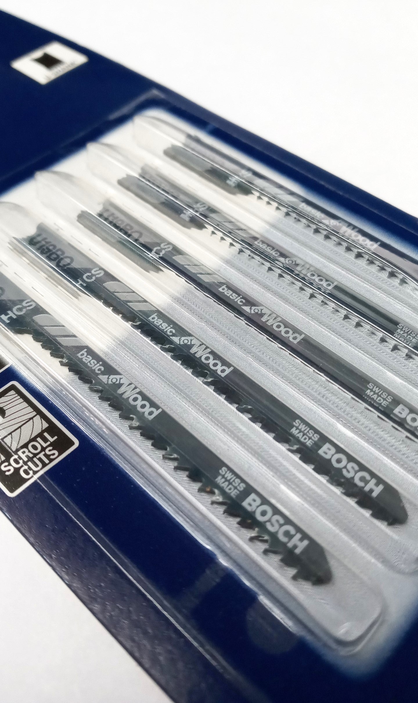 Bosch Jigsaw Blades 2-3/4" x 12TPI HCS Universal Shank Swiss 5-Pack U19BO
