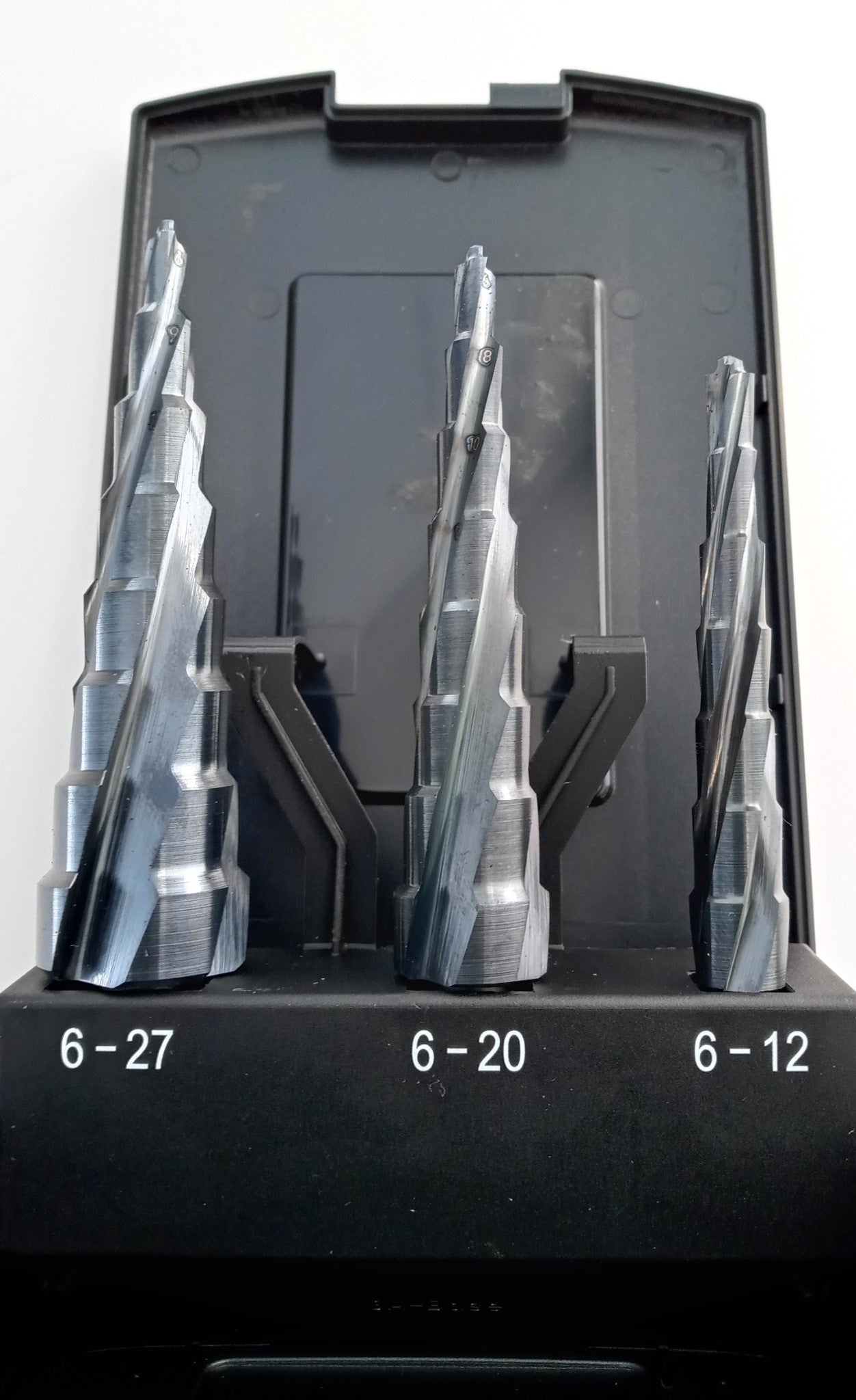 RUKO 101087PRO 3-Pc Step Drill Set 6 - 12mm 6 - 20mm 6 - 27mm HSS 101087 Germany