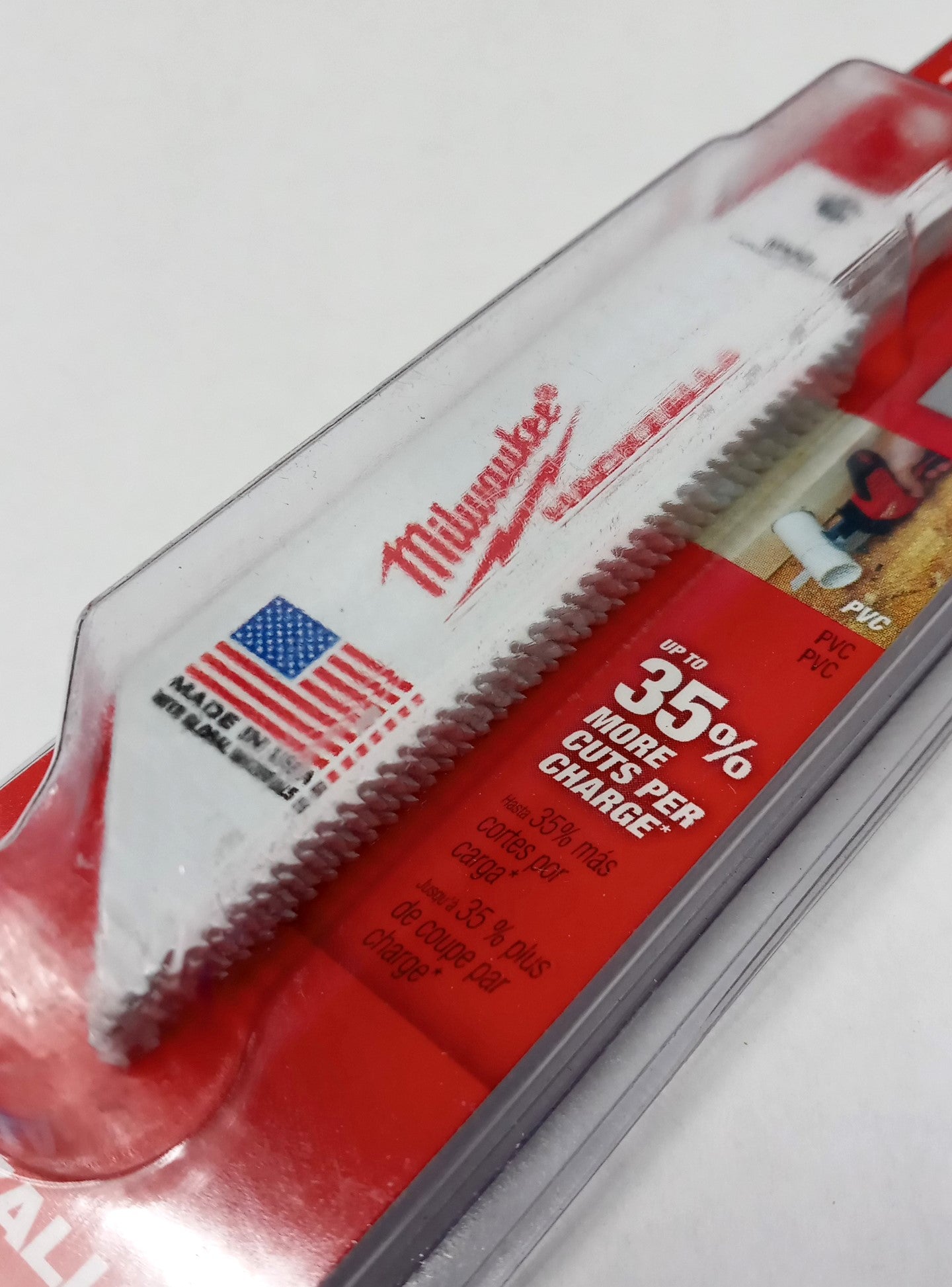 Milwaukee M12 Hackzall 4" PVC Blades 14TPI USA Made 2-5pks 49-00-5414