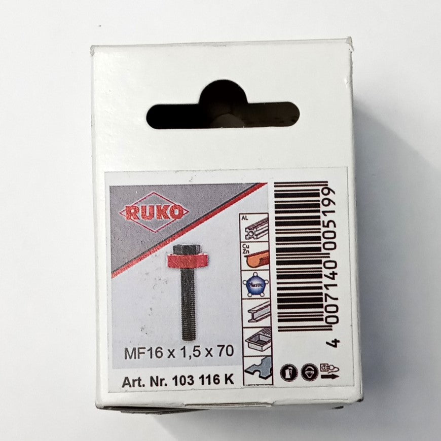 Ruko Replacement Bolt With Ball-bearing MF 16 x 1,5 x 70 103116K Germany
