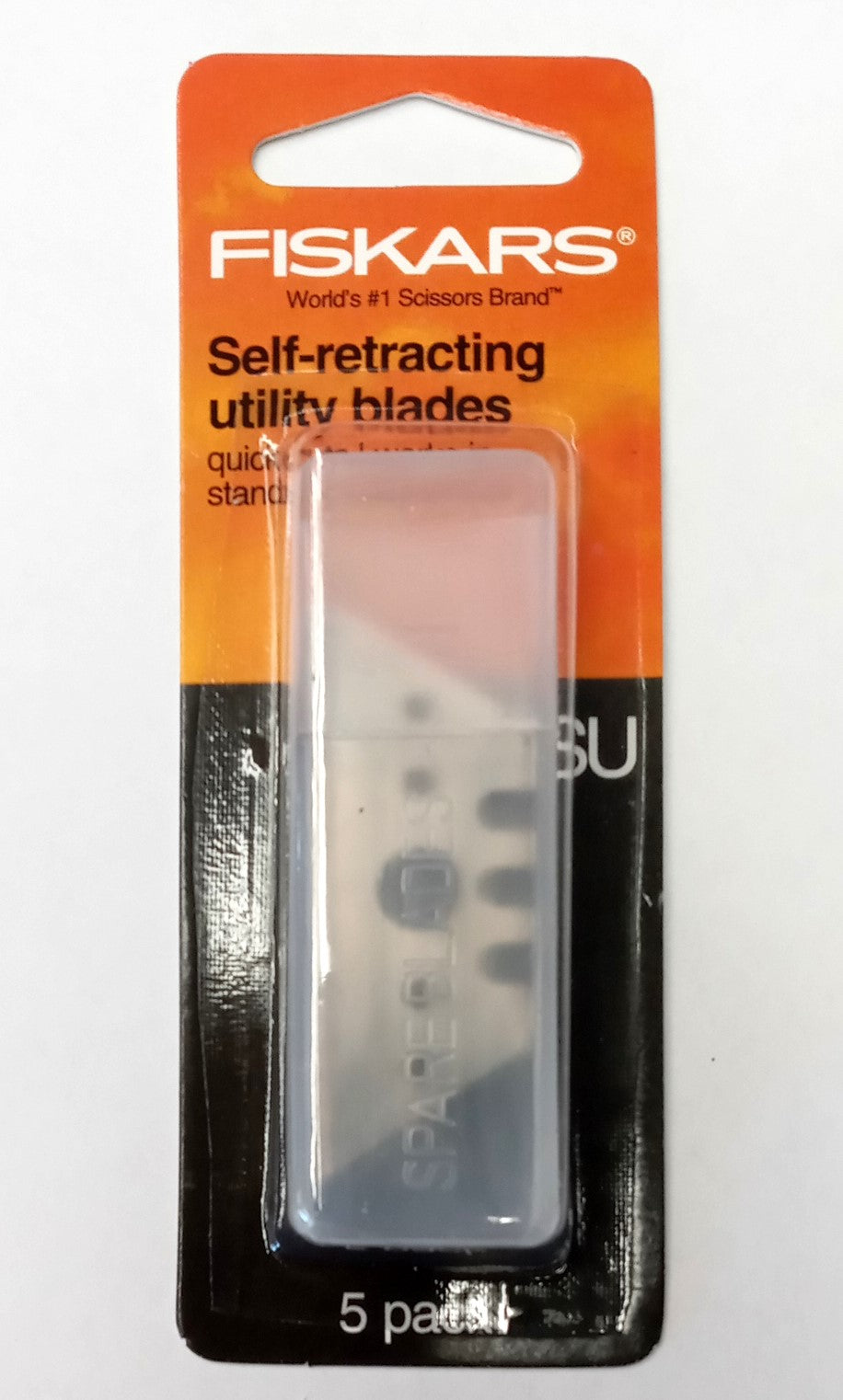 Fiskars Self Retracting Utility Blades, 6 Packs of 5 Pieces, 30 Blades 144780