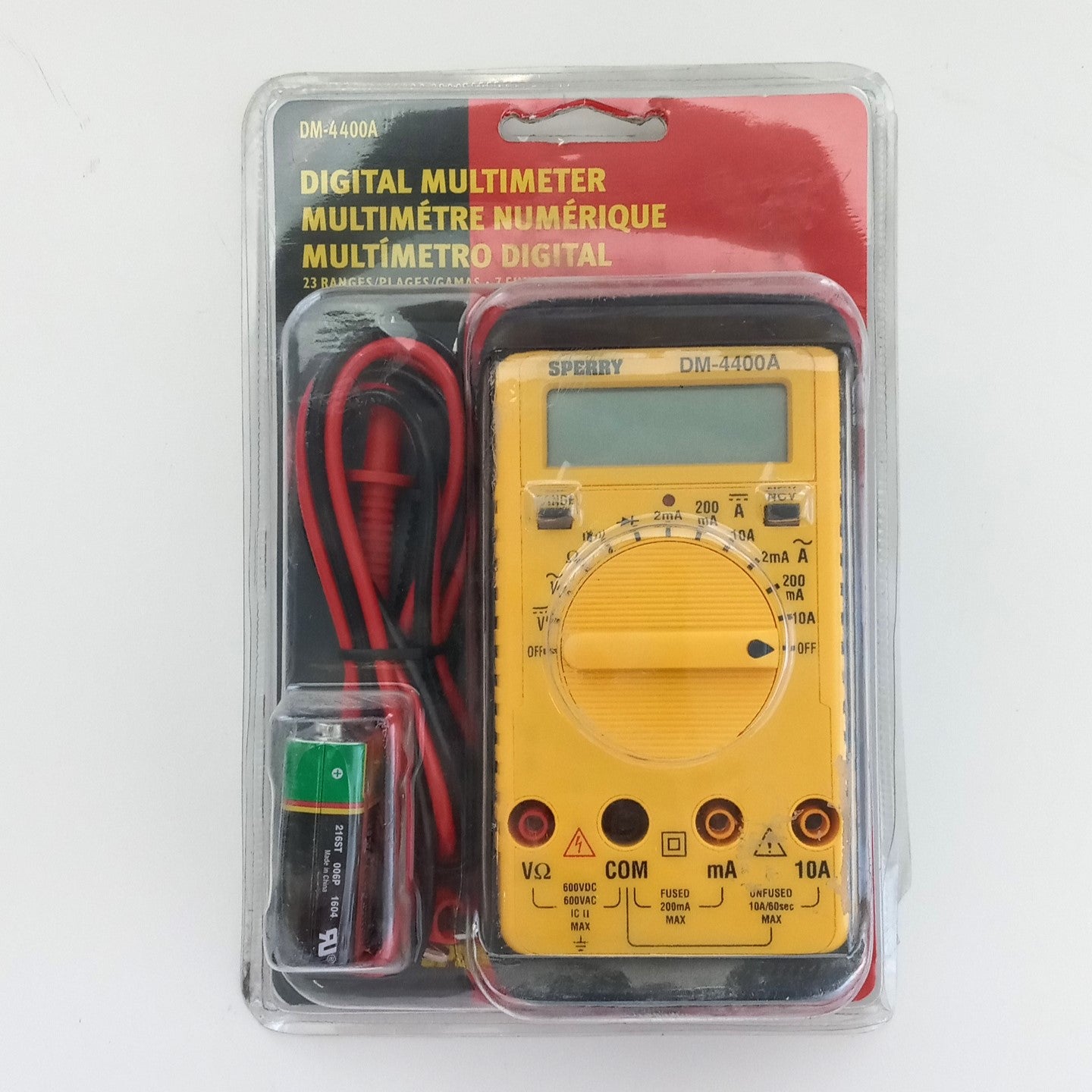 Sperry DM-4400A Digital Multimeter 23 Range 7 Function