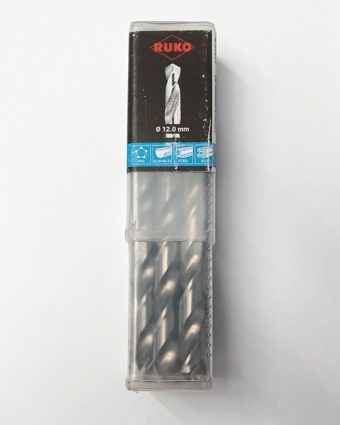 RUKO Metal Spiral Drill Bit 12mm HSS-G 151mm DIN 338 5pcs. Germany 214120