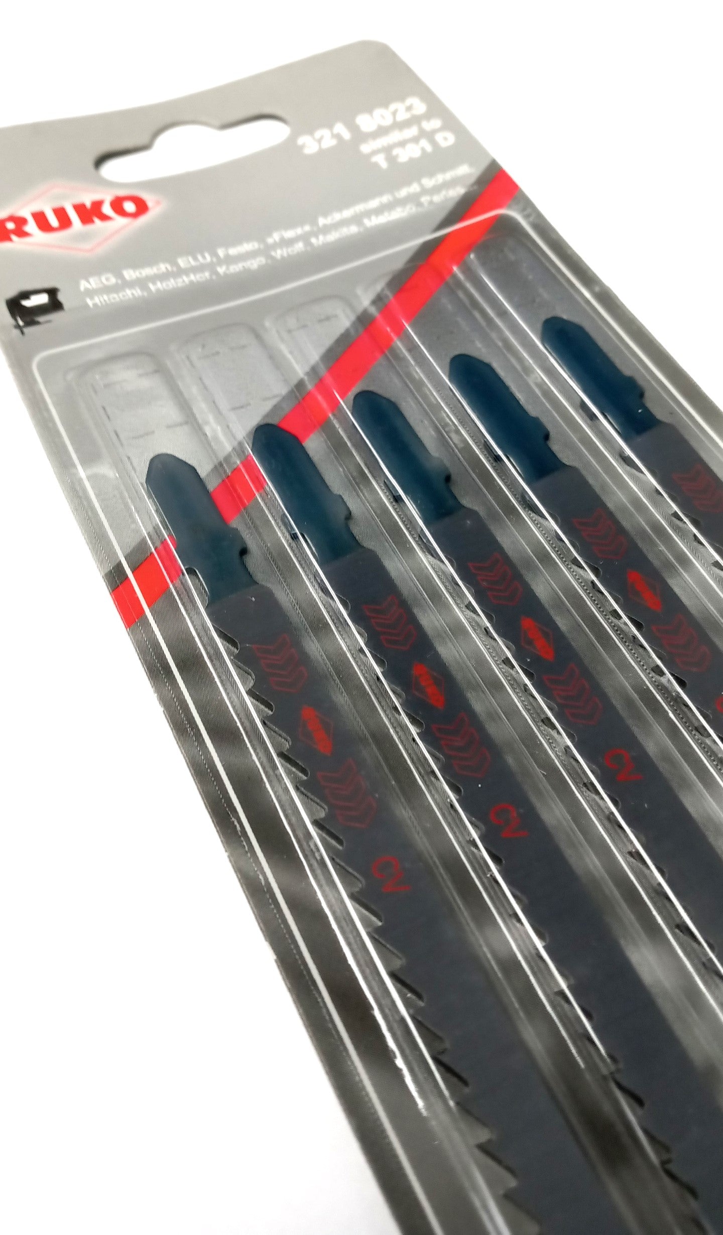 Ruko T-shank Jig-Saw Blades T-301D (5pcs) 3218023 Germany