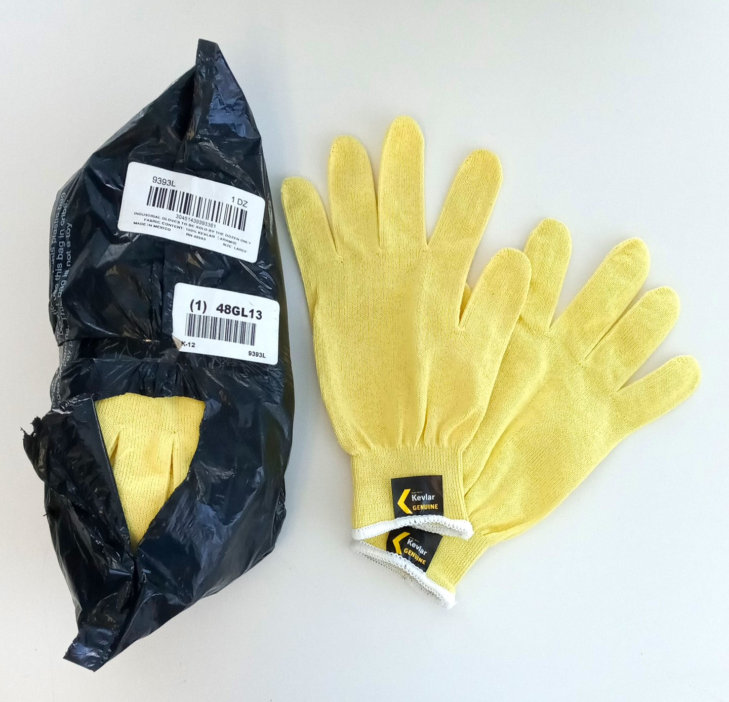 MCR Safety Cut Pro DuPont Kevlar Gloves 13 Gauge, 1 Dozen Pairs 9393L