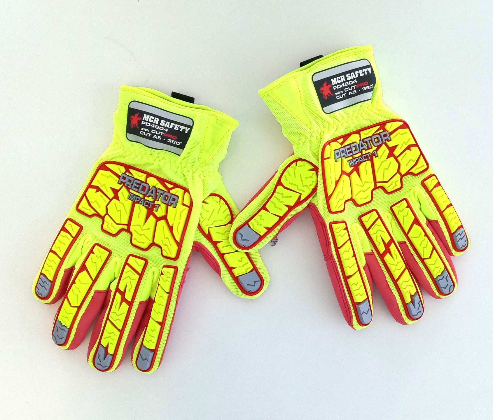 MCR Safety Predator Mechanics Gloves CutproA5 Hyper Max PD4904XL