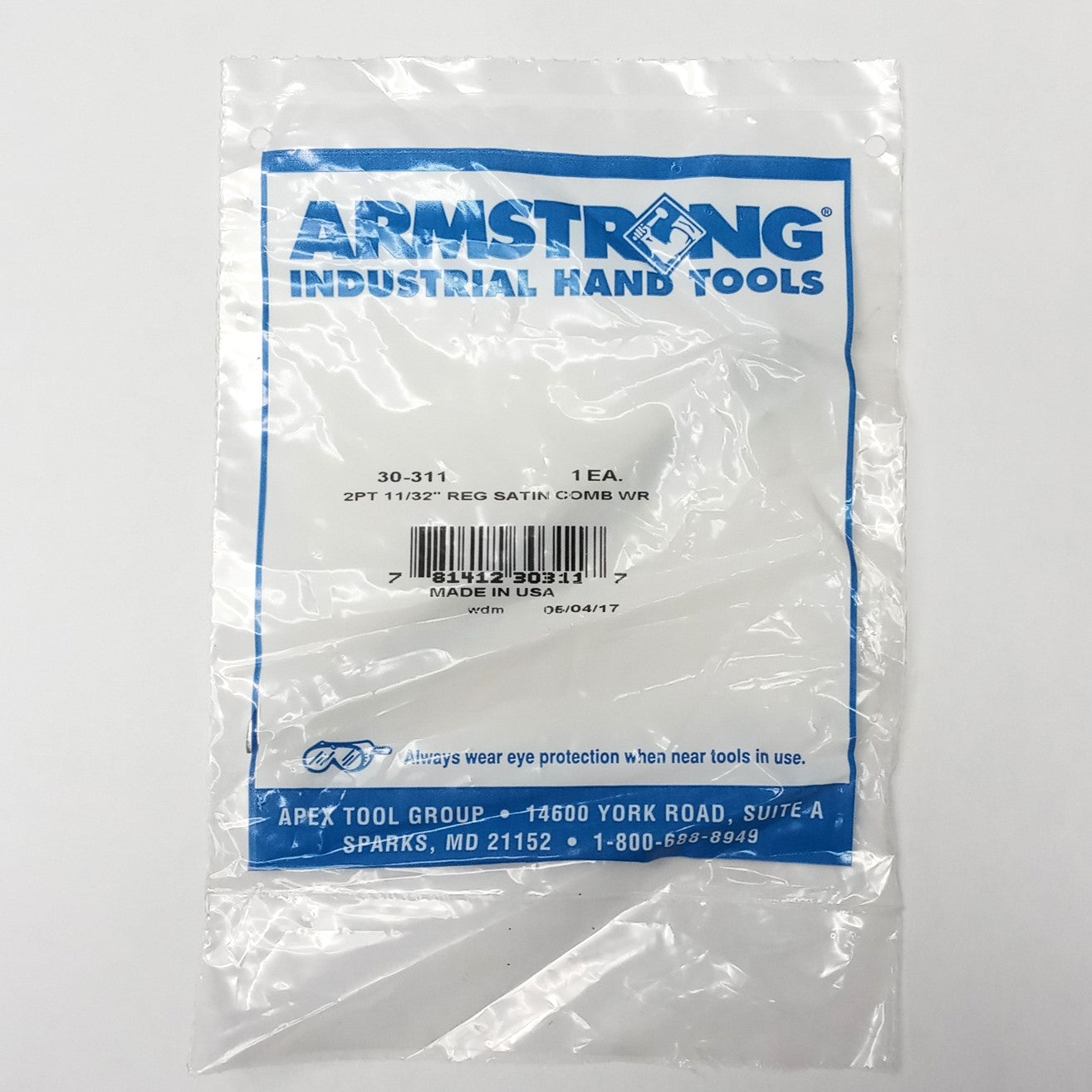 Armstrong 30-311 11/32" Combination Wrench 12pt USA