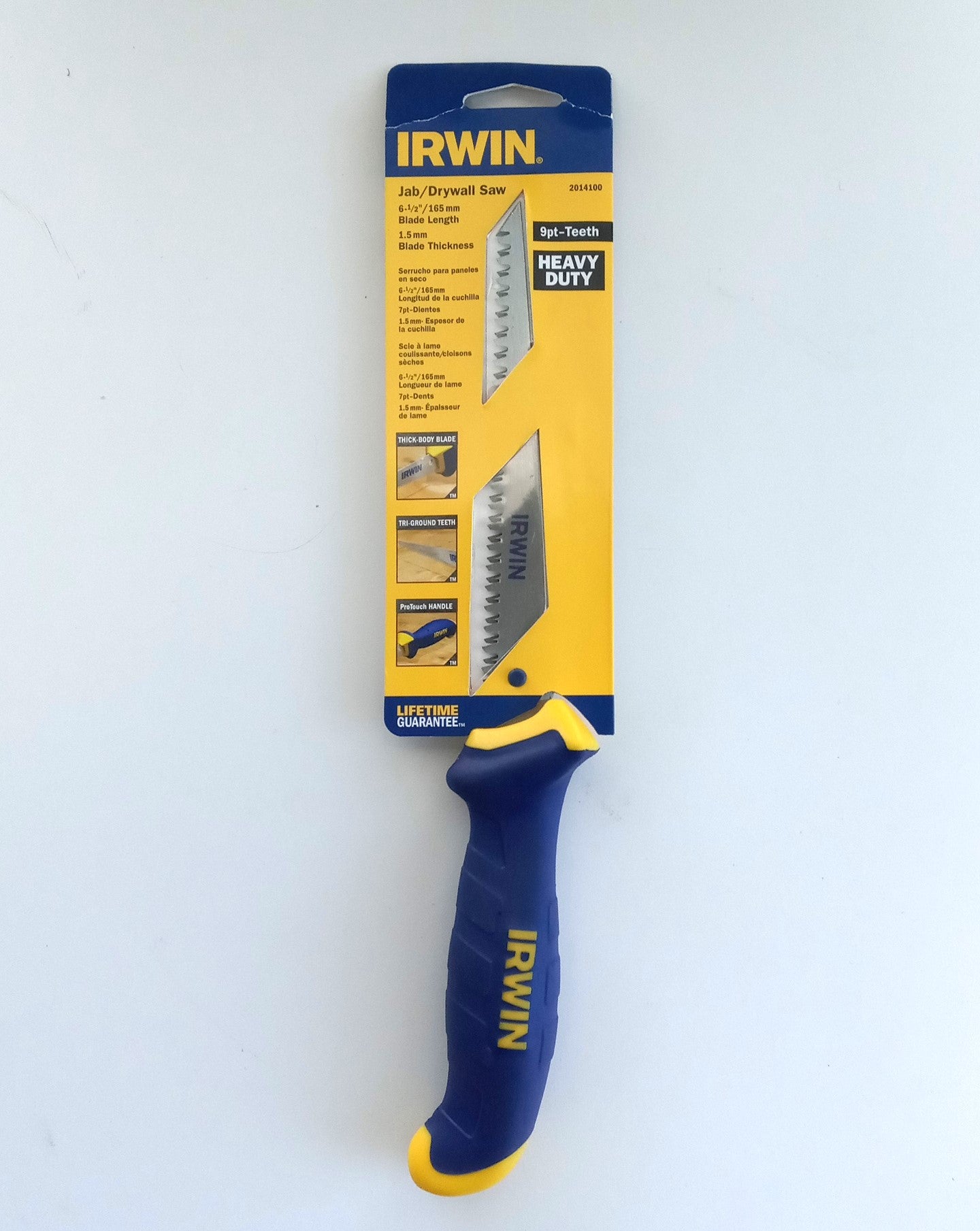 Irwin 6-1/2" 9Pt-Teeth Jab / Drywall Saw (Carded) 2014100